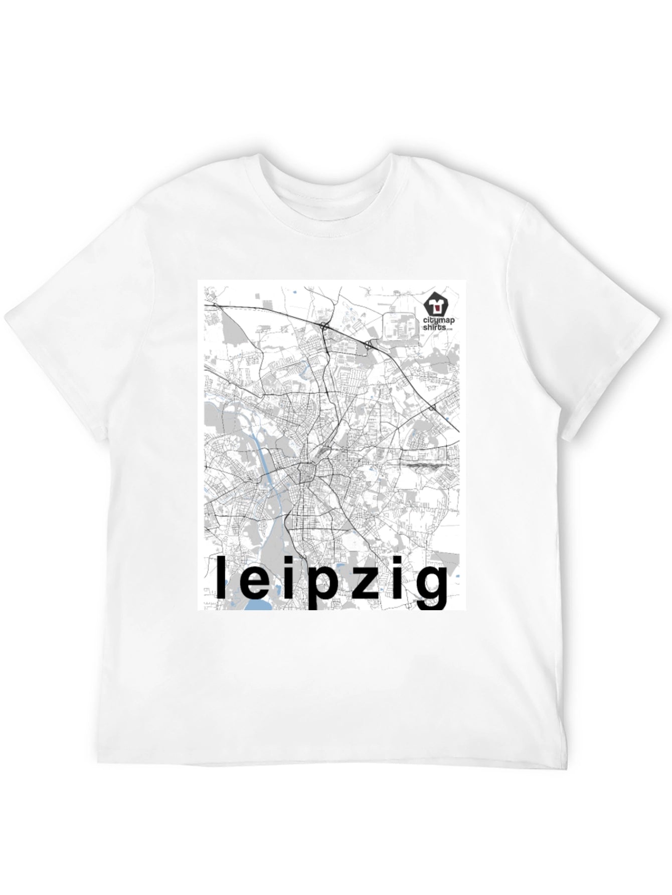 Leipzig City Map T-Shirt
