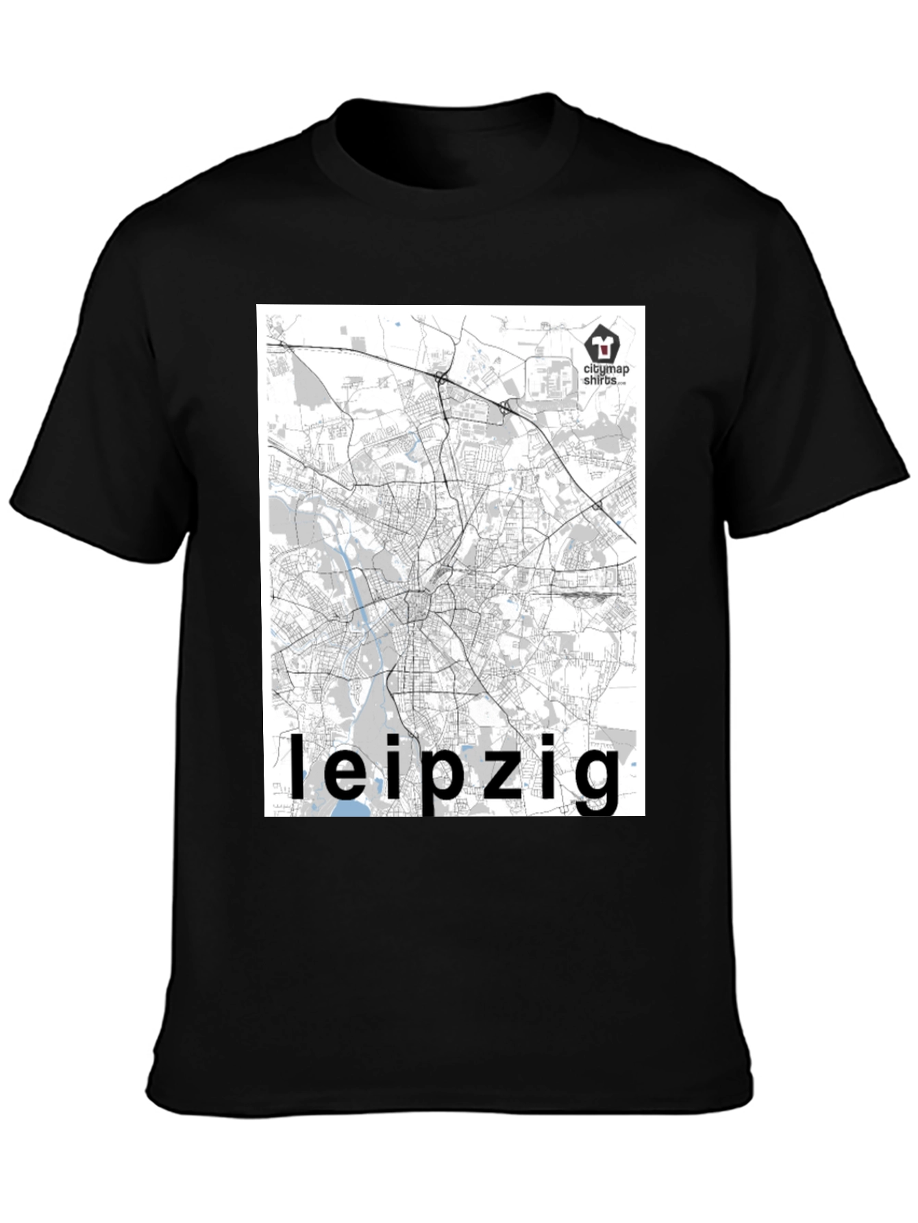 Leipzig City Map T-Shirt