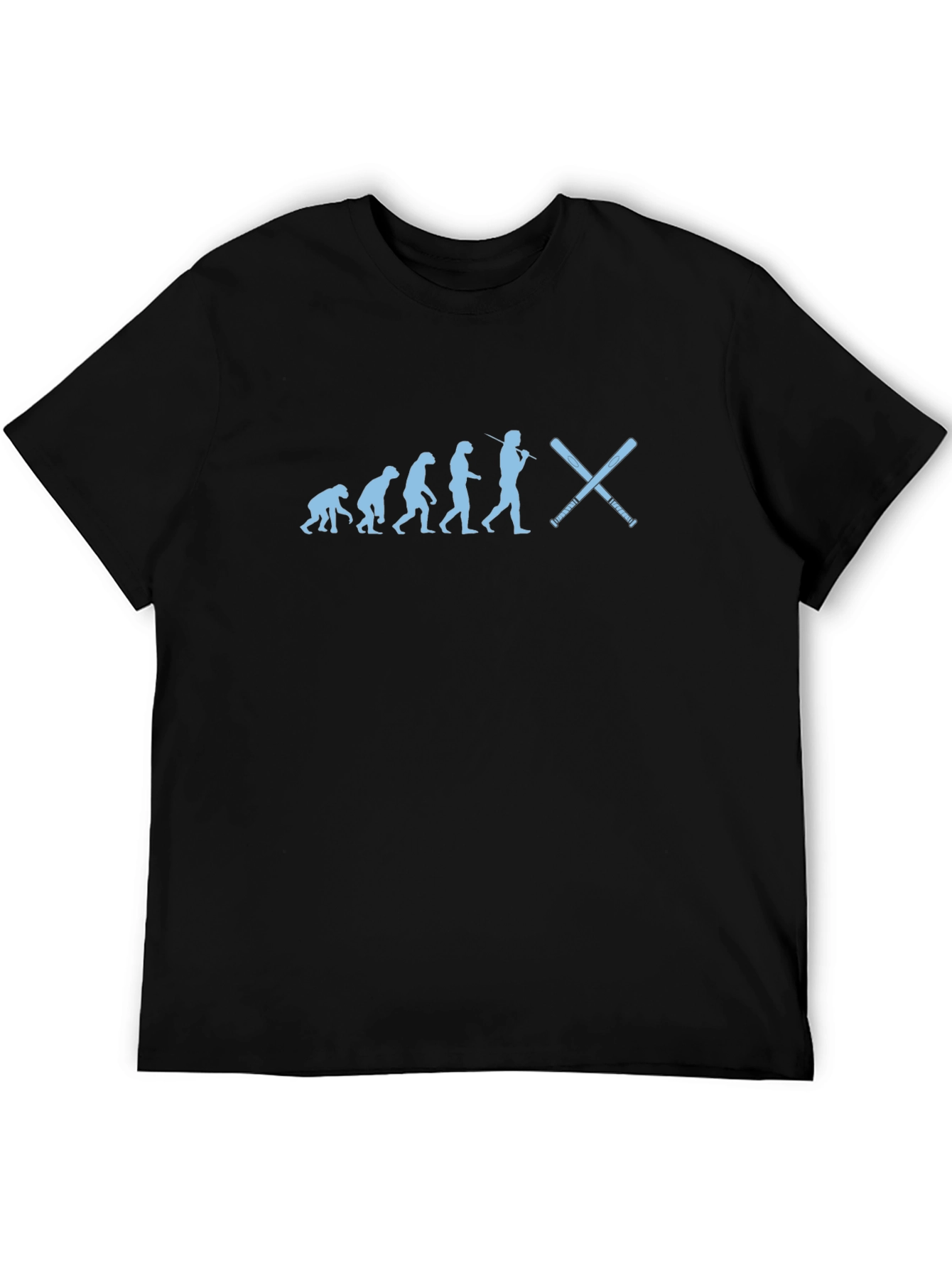 Baseball Evolution Graphic Tee - Black