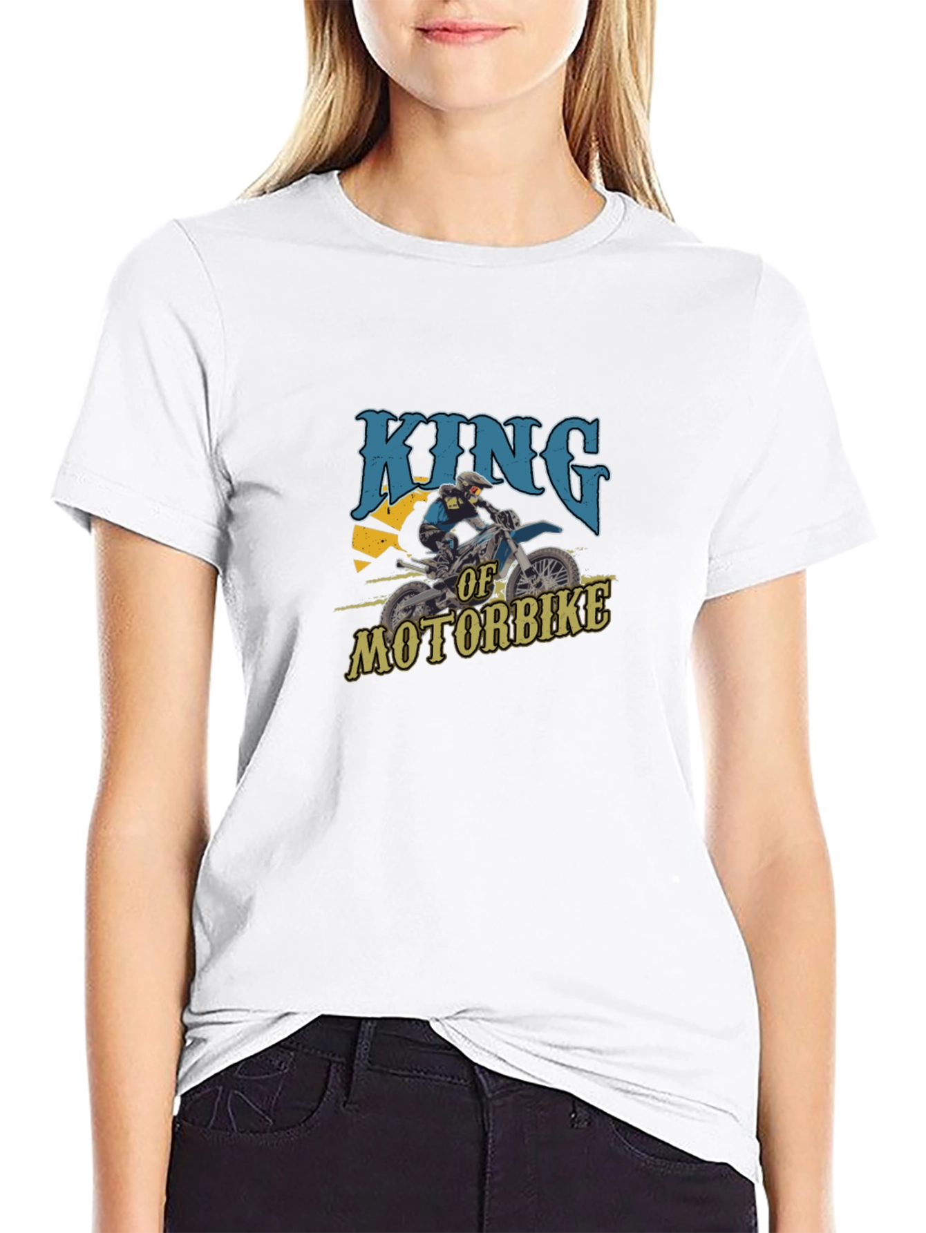 King of Motorbike Graphic T-Shirt - Black