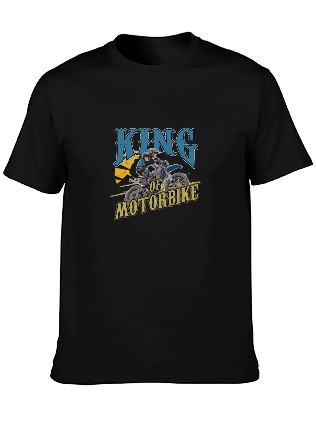 King of Motorbike Graphic T-Shirt - Black