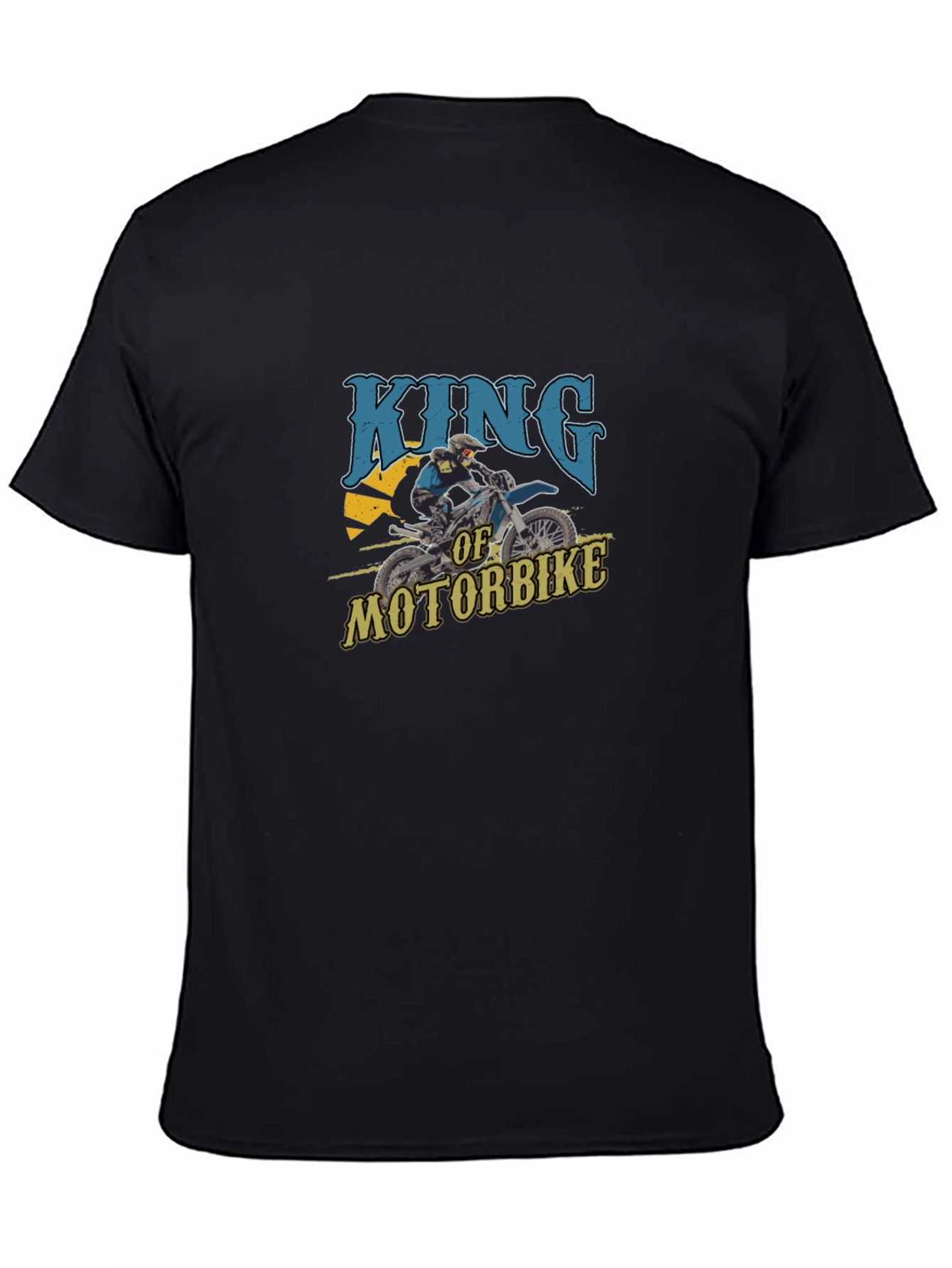 King of Motorbike Graphic T-Shirt - Black