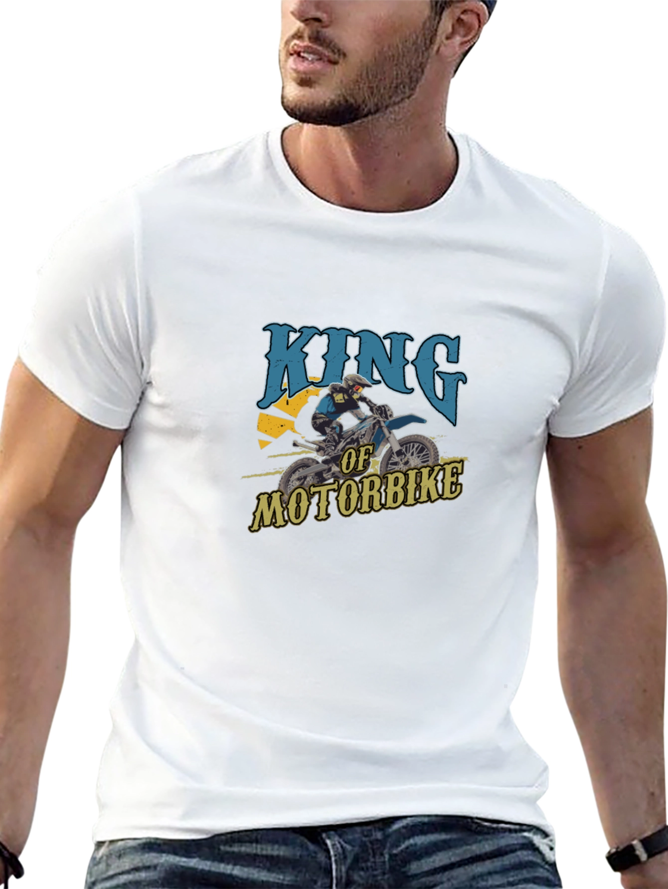 King of Motorbike Graphic T-Shirt - Black