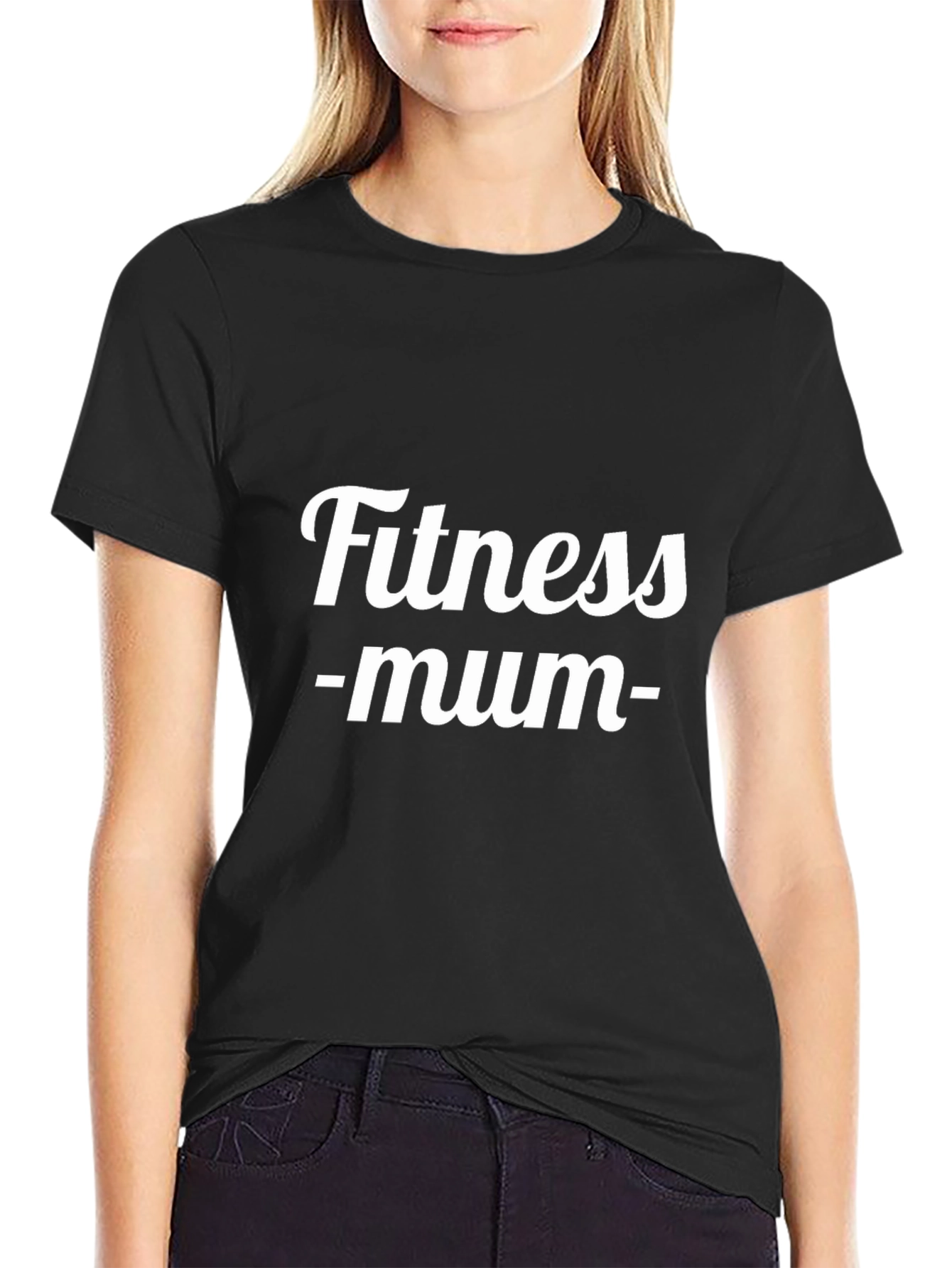 Fitness Mum Black T-Shirt