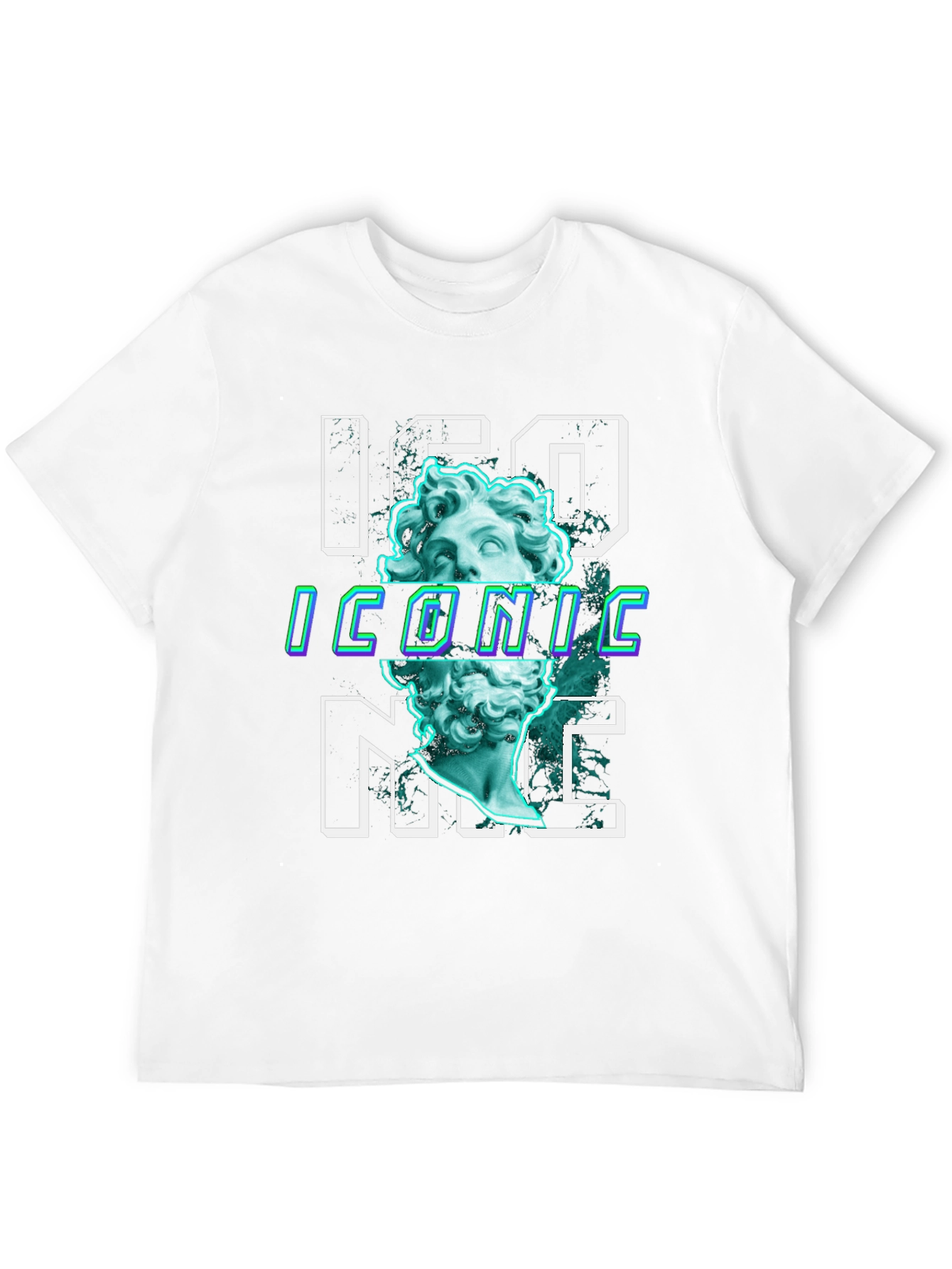 Iconic Graphic Print Tee - Trendy Black T-Shirt