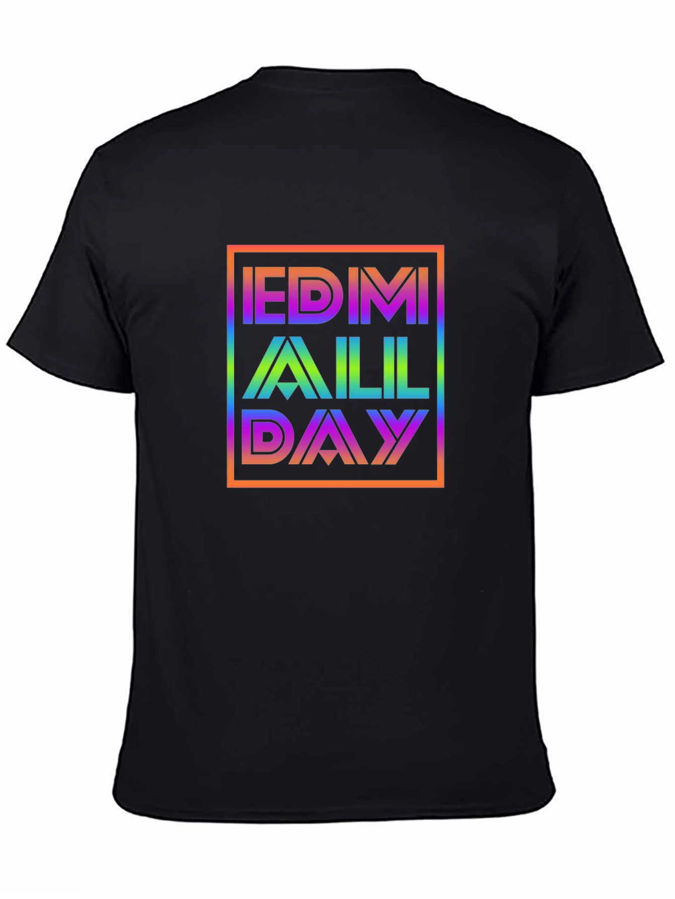 EDM All Day Rainbow Graphic Tee