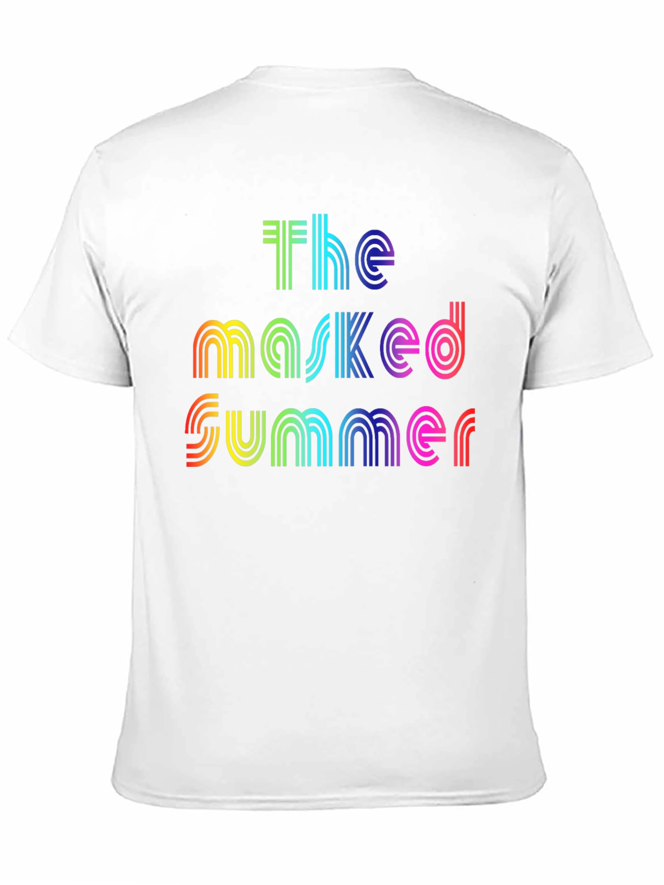 The Masked Summer Rainbow Graphic T-Shirt