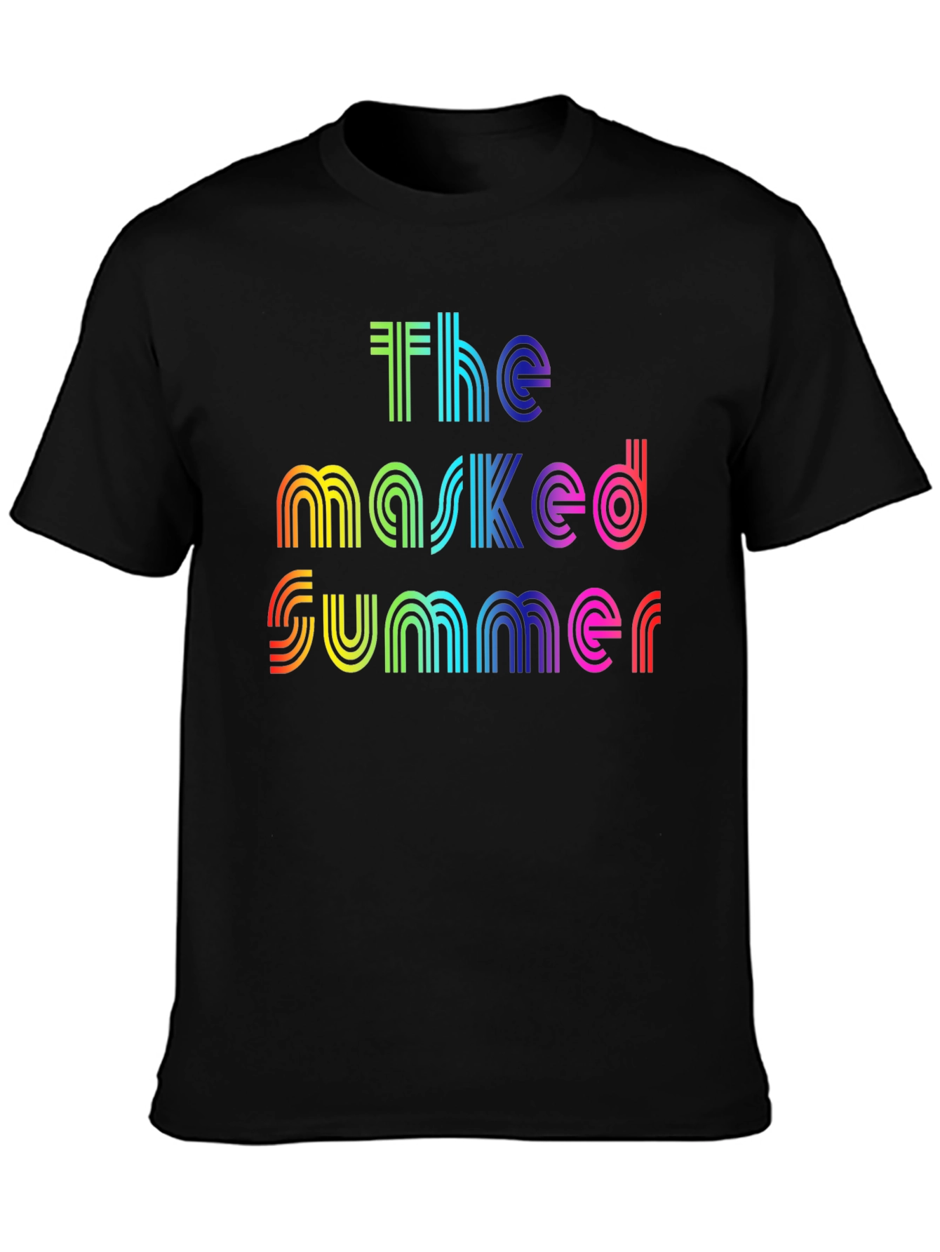 The Masked Summer Rainbow Graphic T-Shirt