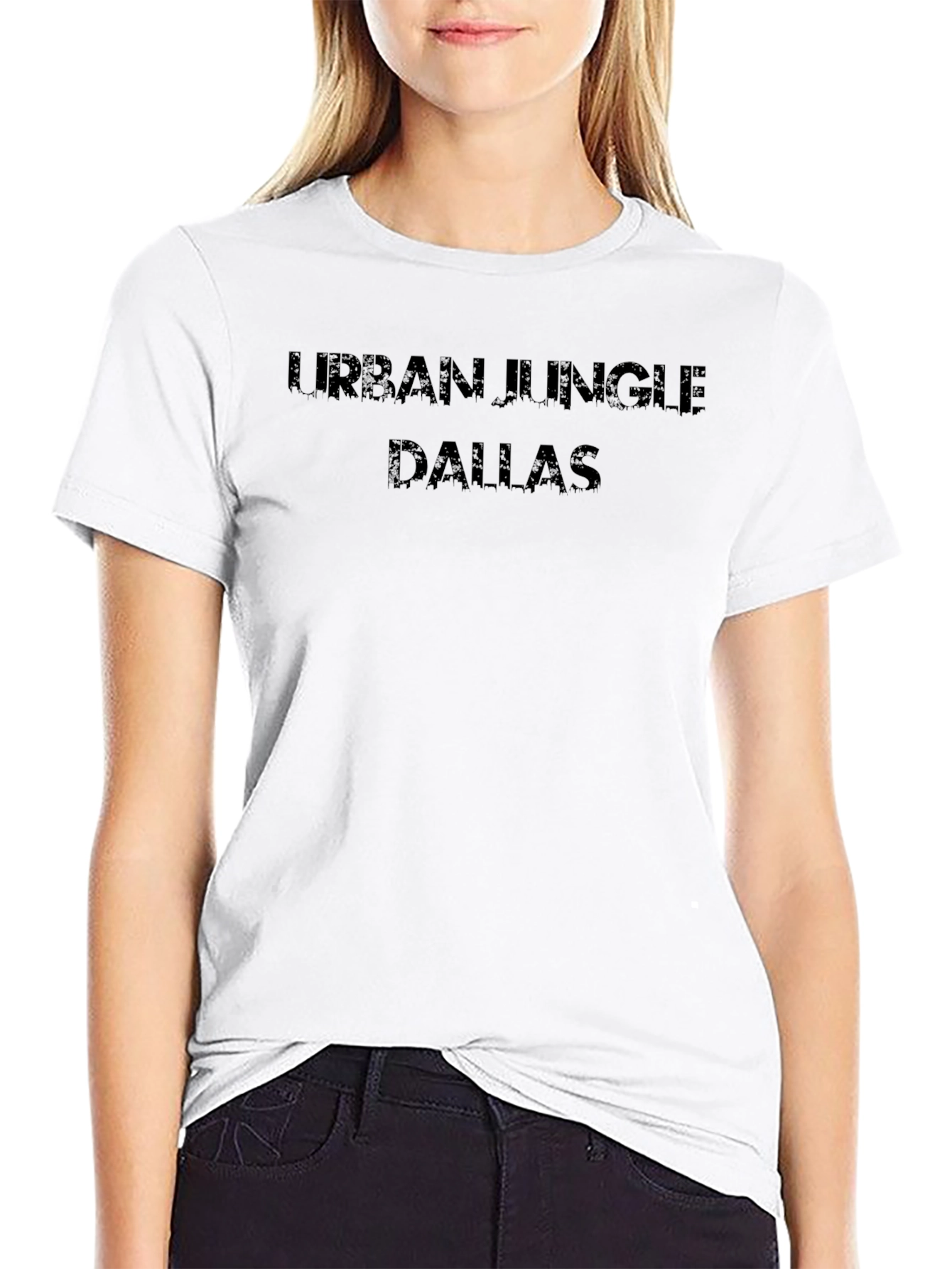 Urban Jungle Dallas Black Graphic Tee