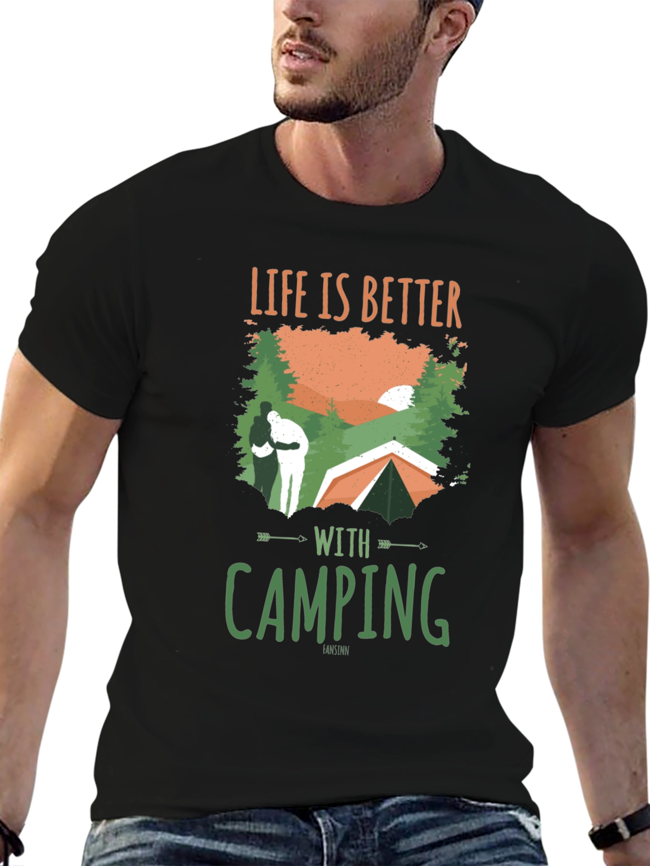 Life is Better With Camping Graphic T-Shirt