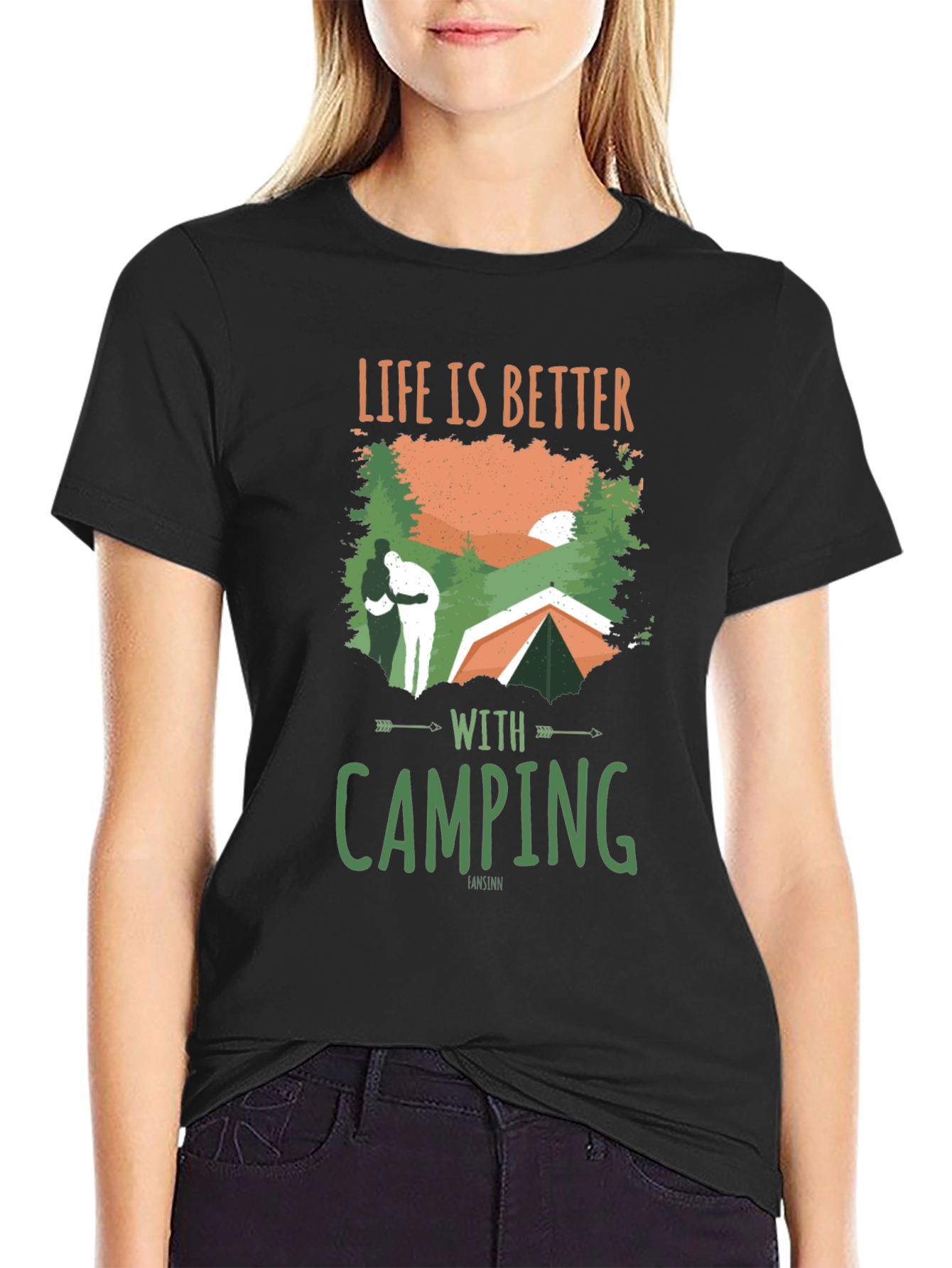 Life is Better With Camping Graphic T-Shirt