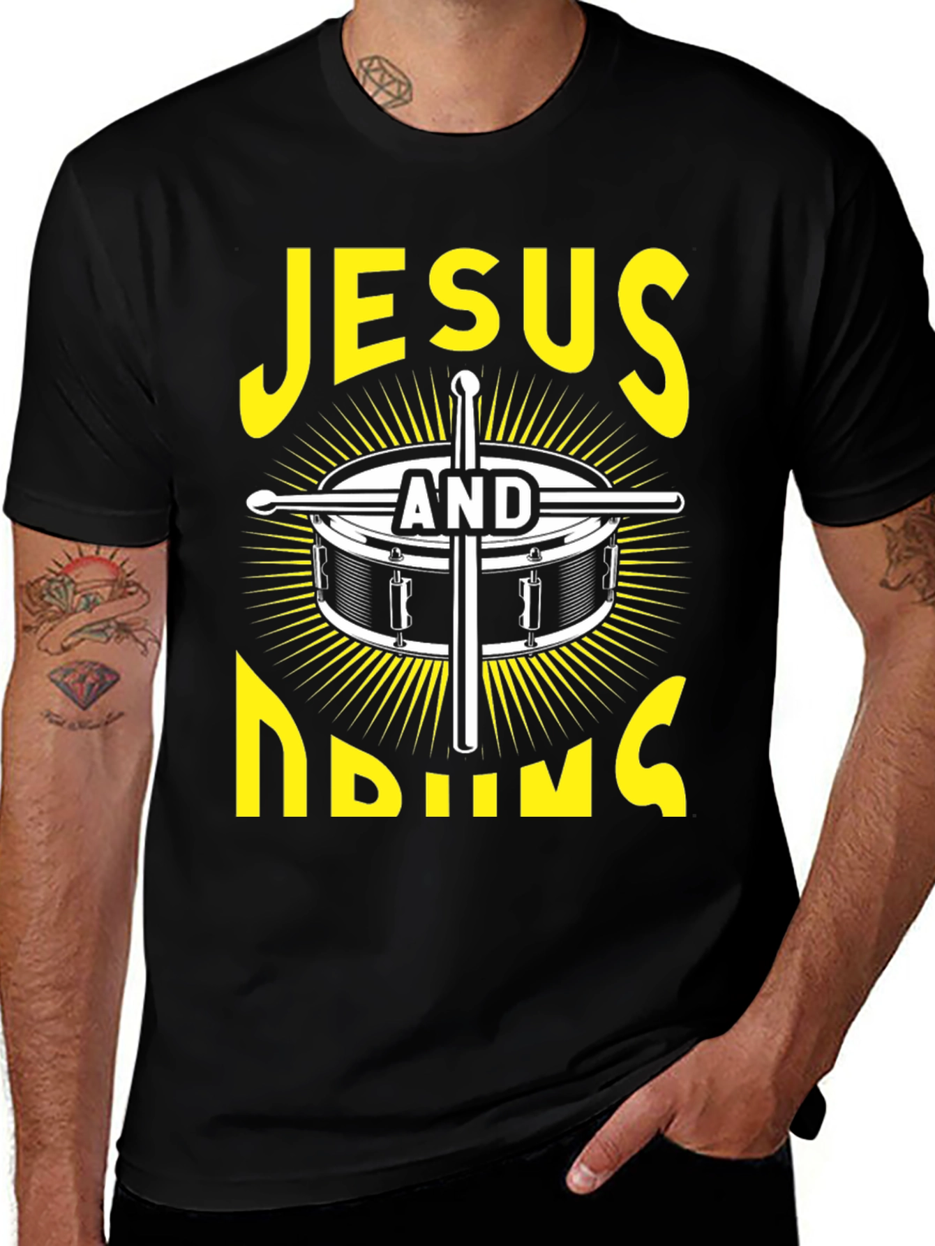 Jesus And Drumming T-Shirt: Faith and Music