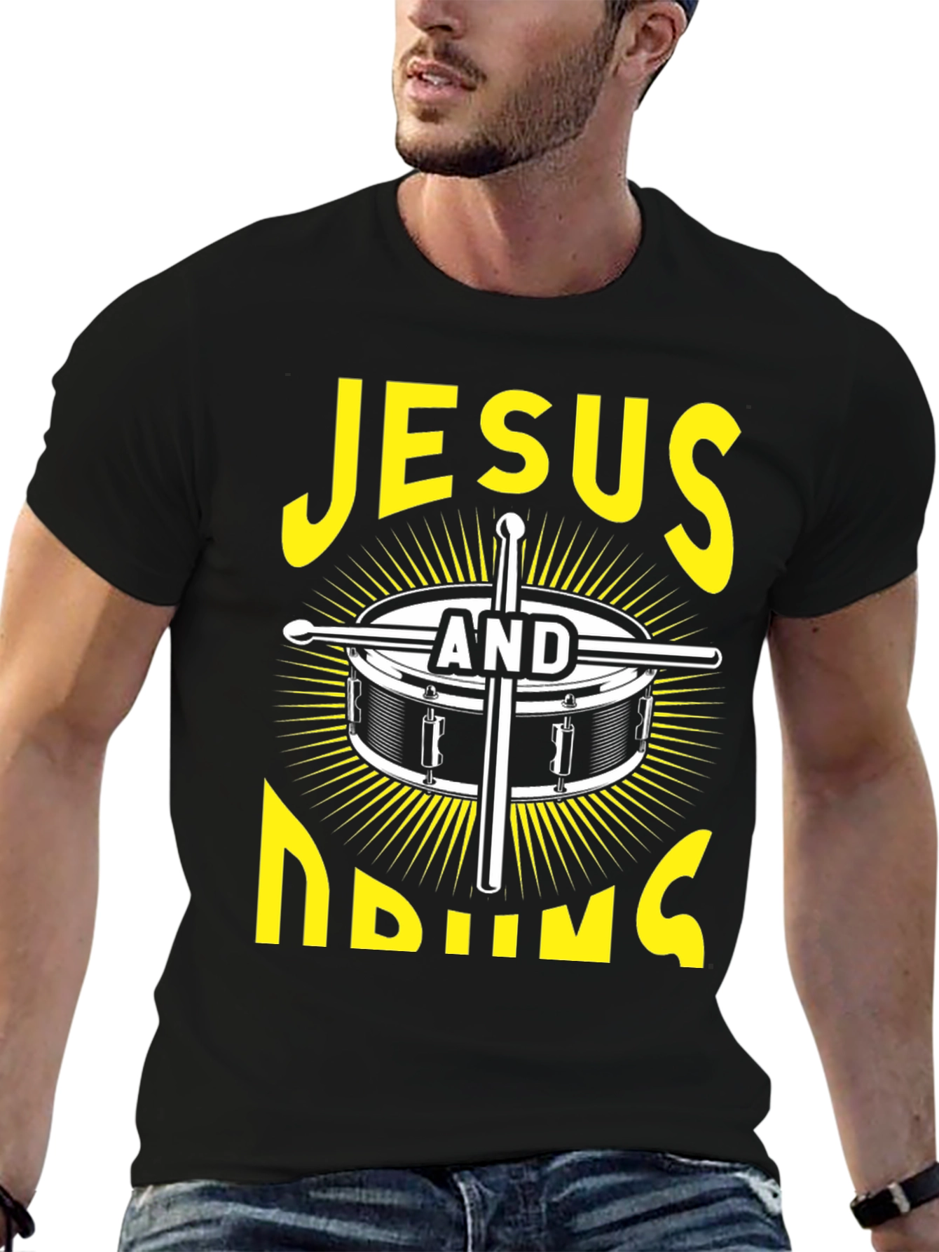 Jesus And Drumming T-Shirt: Faith and Music