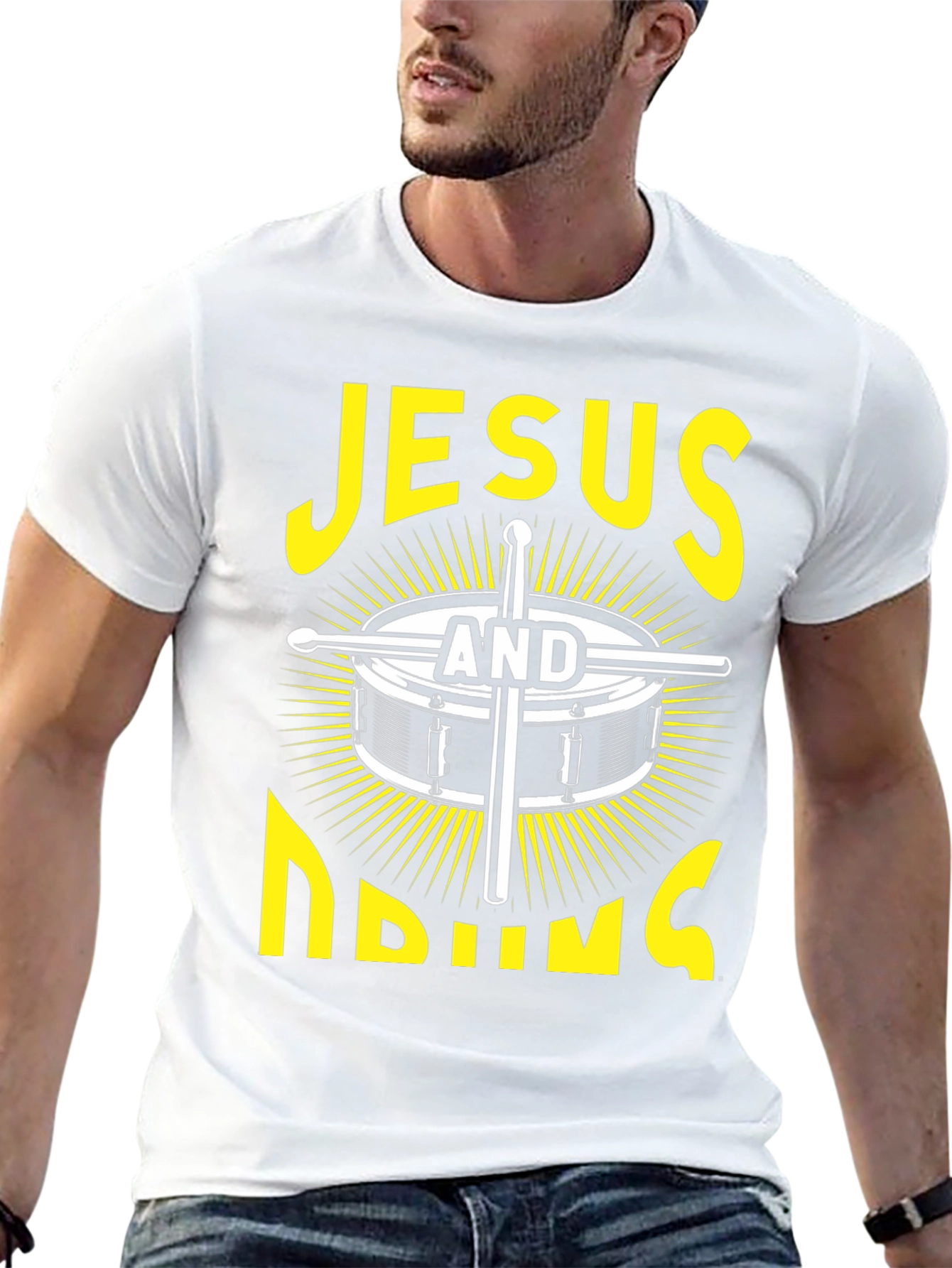 Jesus And Drumming T-Shirt: Faith and Music