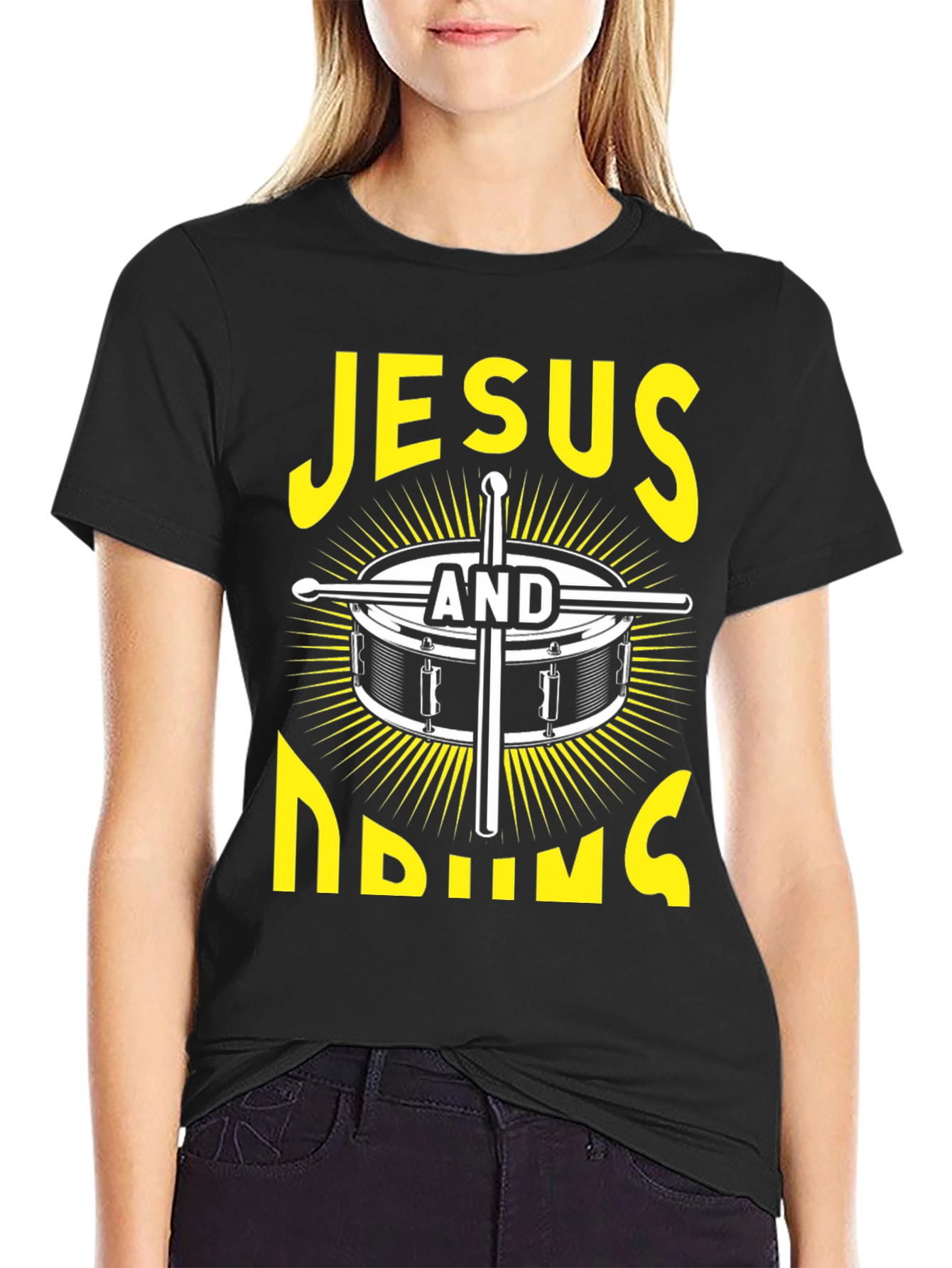Jesus And Drumming T-Shirt: Faith and Music