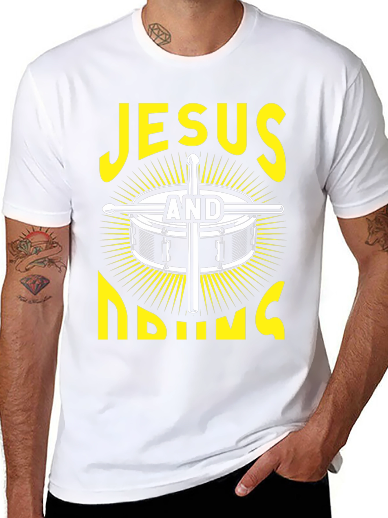 Jesus And Drumming T-Shirt: Faith and Music