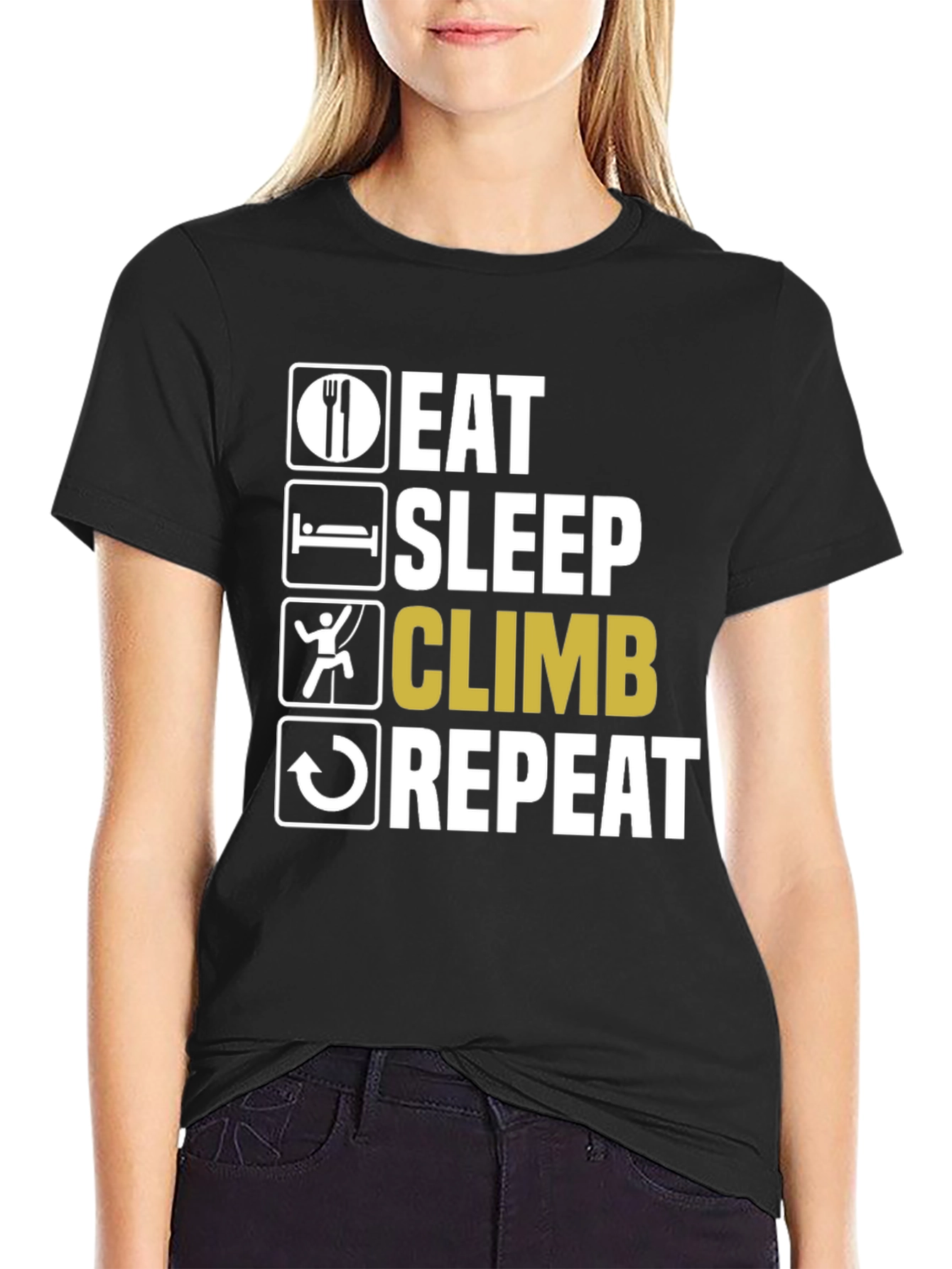 Eat Sleep Climb Repeat Graphic Tee