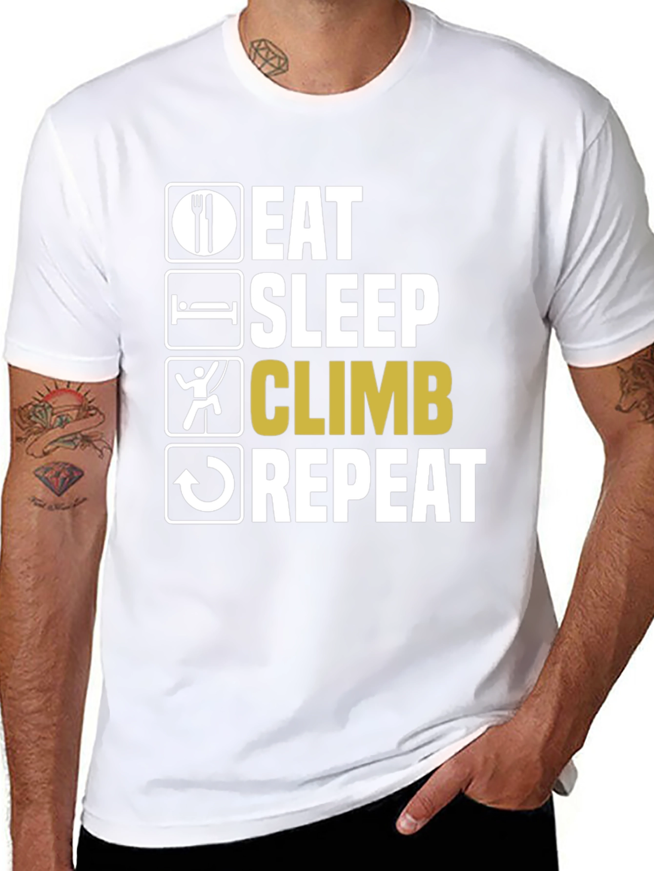 Eat Sleep Climb Repeat Graphic Tee