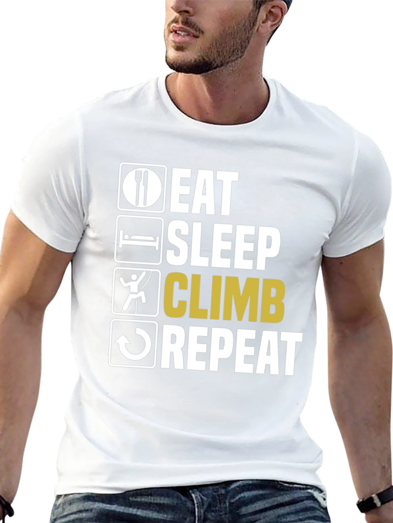 Eat Sleep Climb Repeat Graphic Tee