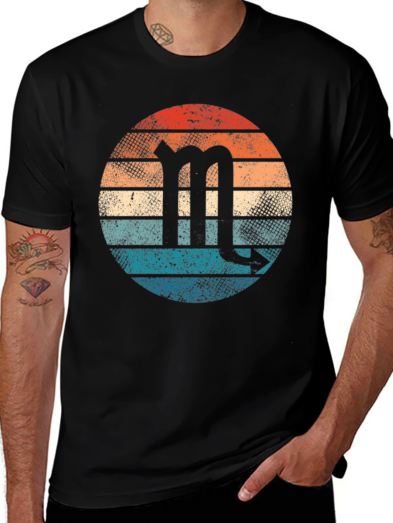 Retro Scorpio Zodiac Sign T-Shirt