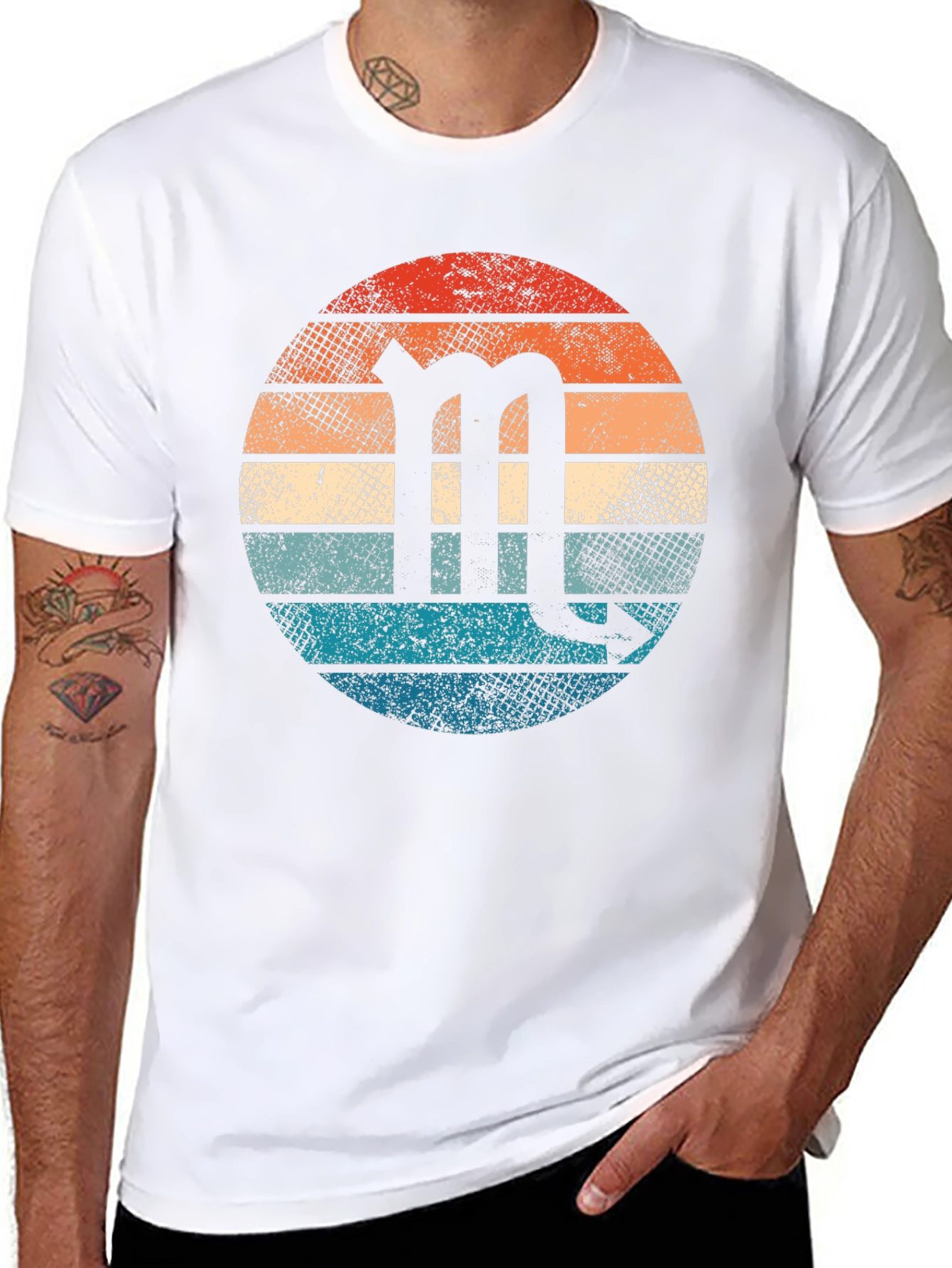 Retro Scorpio Zodiac Sign T-Shirt
