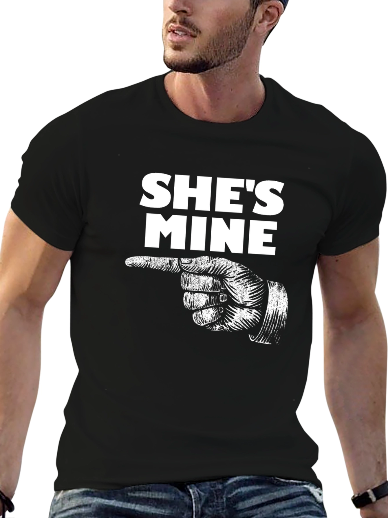 Shes Mine Funny Graphic Tee - Perfect Couple Gift