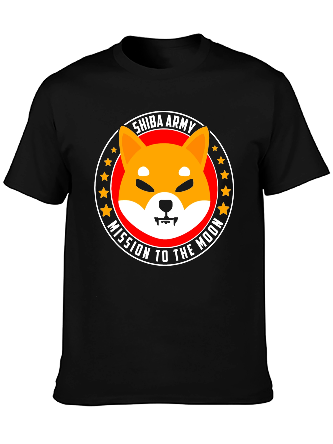 Shiba Army Mission to the Moon Graphic T-Shirt