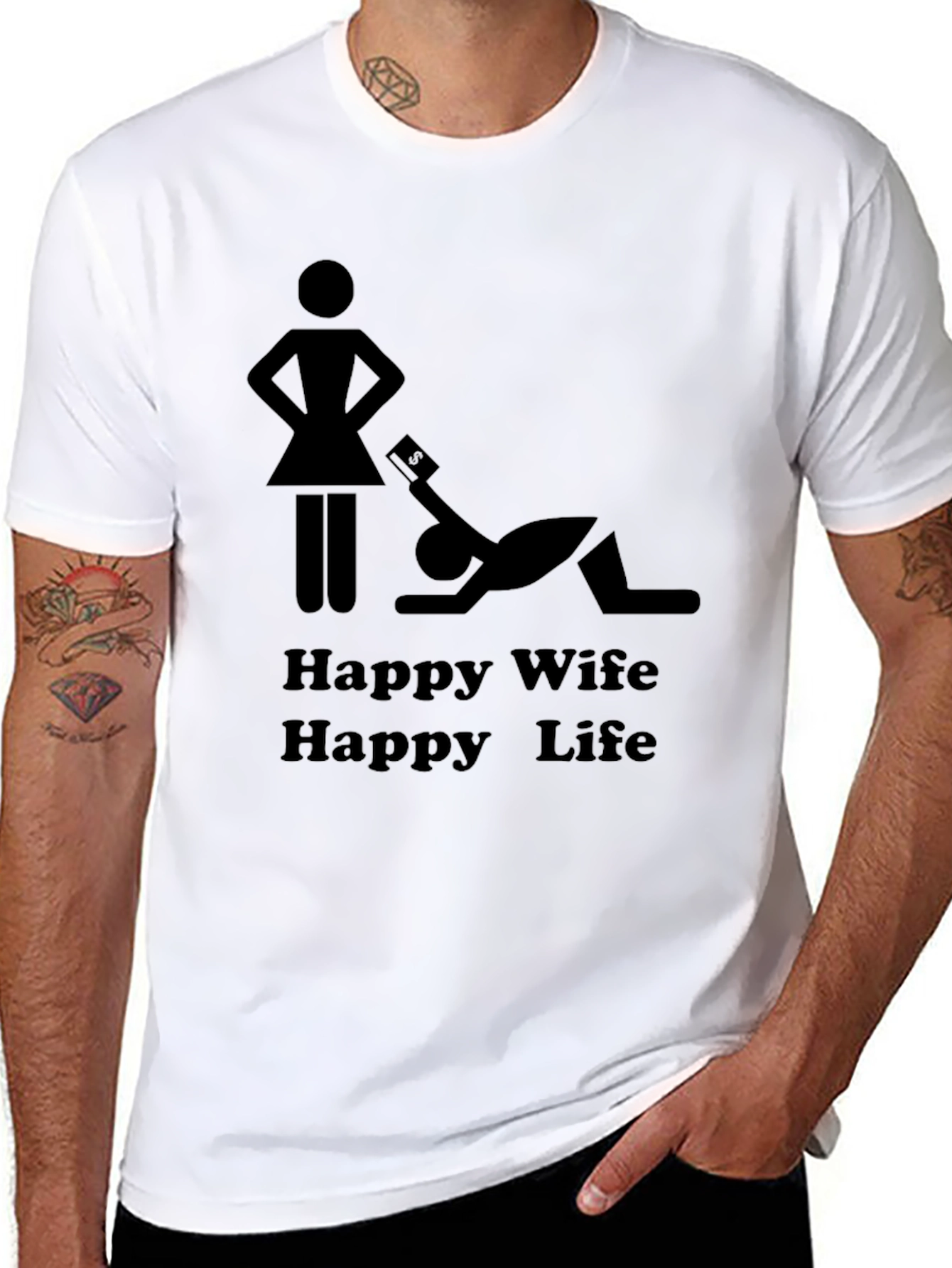 Happy Wife Happy Life Graphic Tee