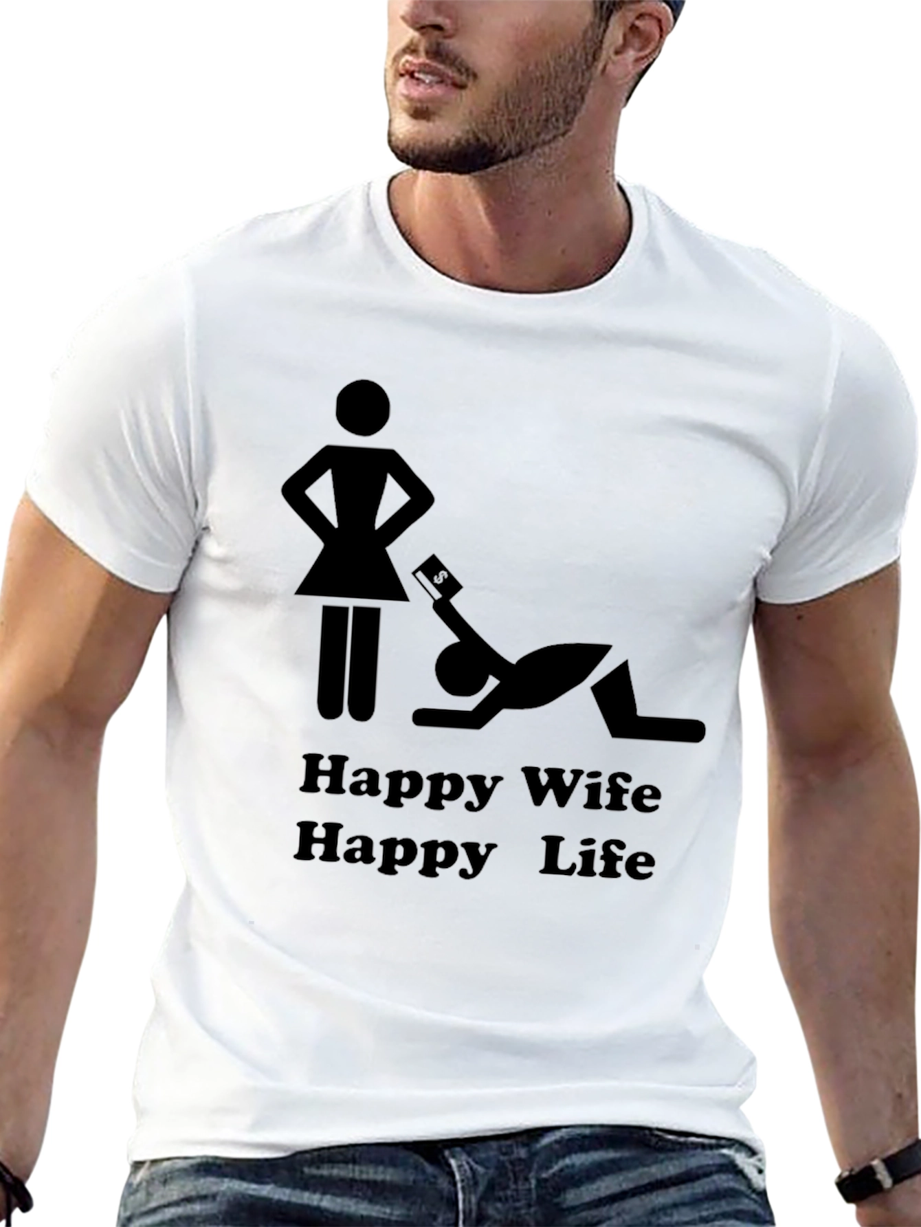 Happy Wife Happy Life Graphic Tee