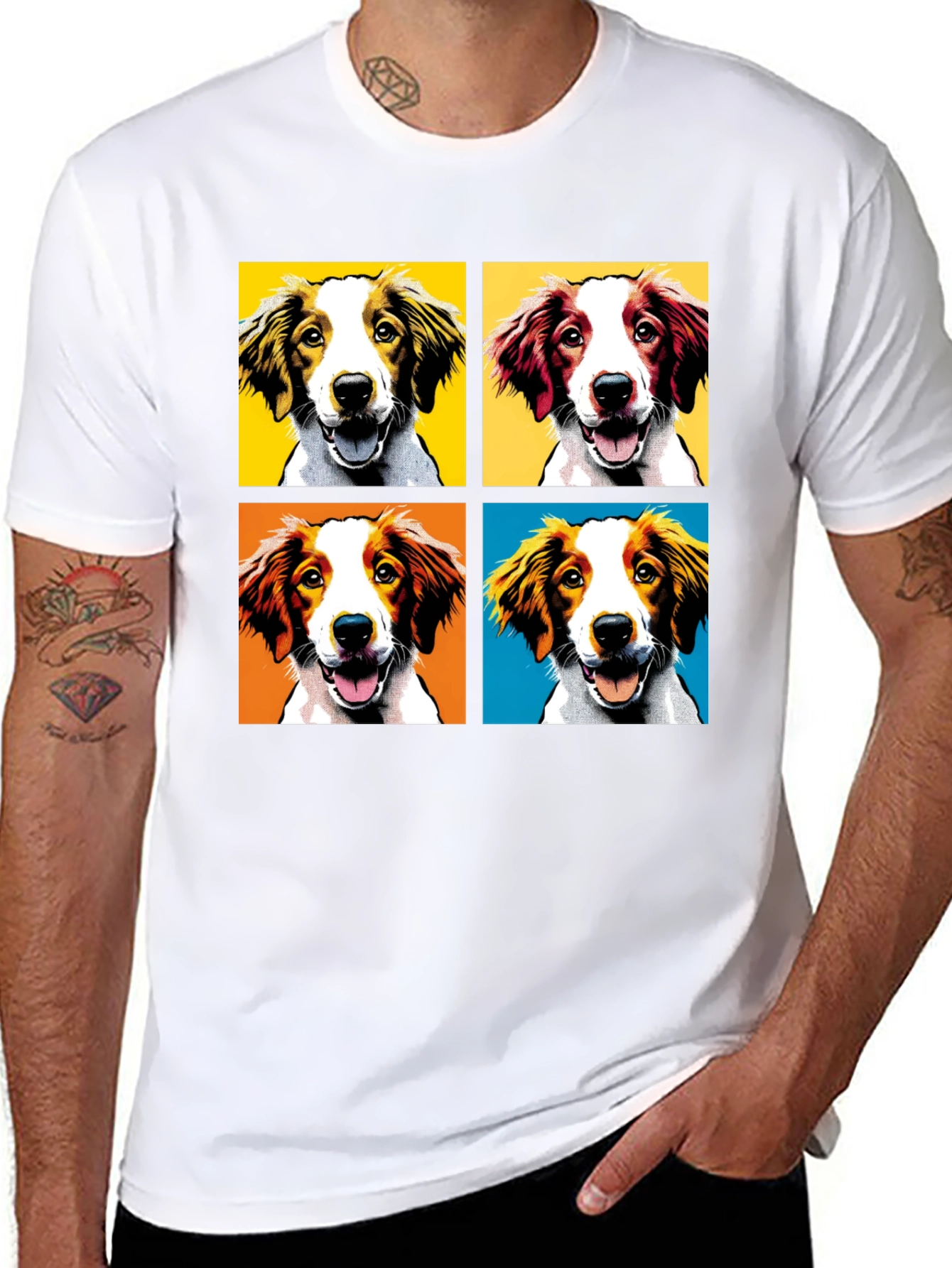 Pop Art Dog Breed T-Shirt - Unique Graphic Tee