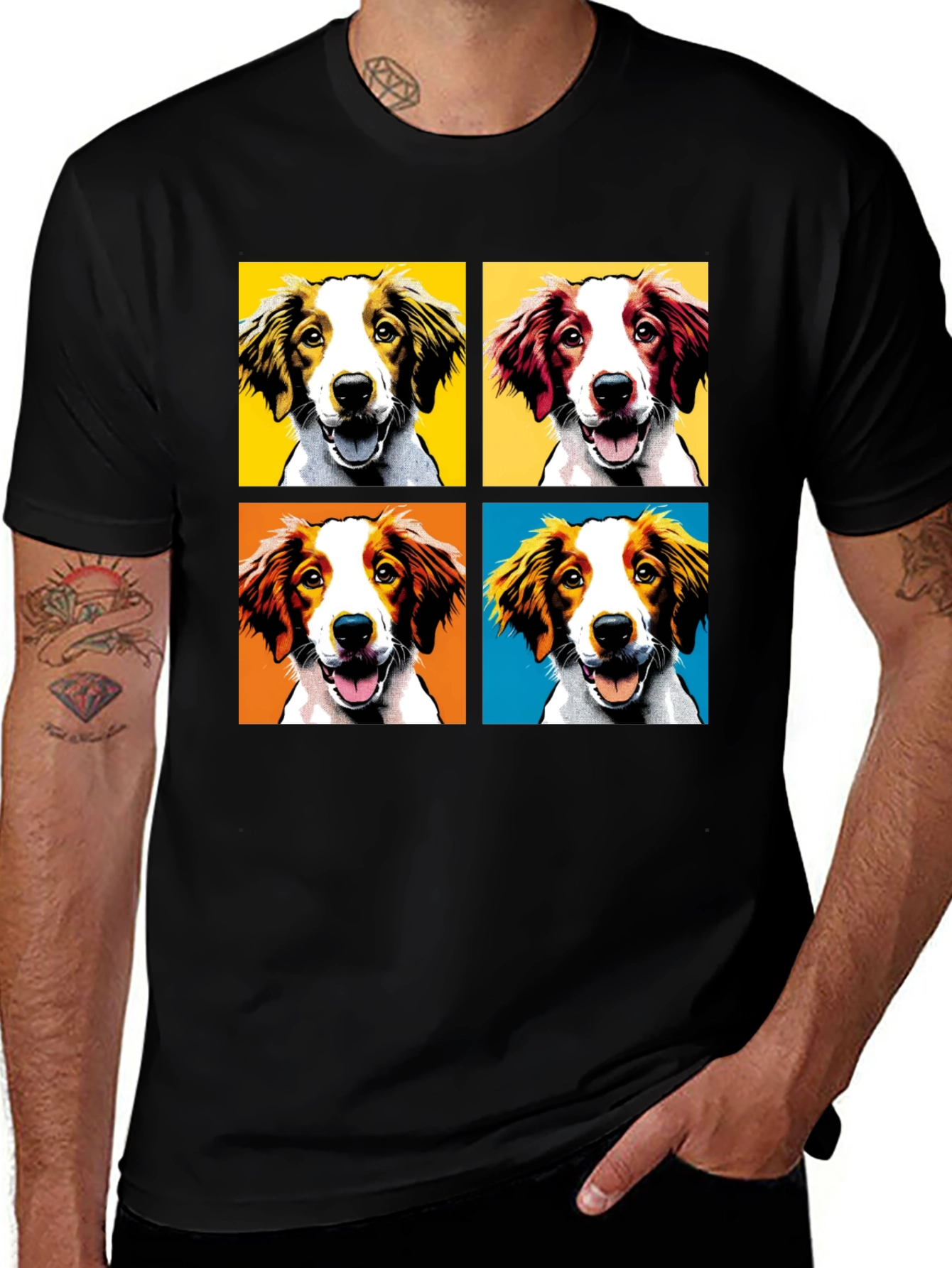 Pop Art Dog Breed T-Shirt - Unique Graphic Tee