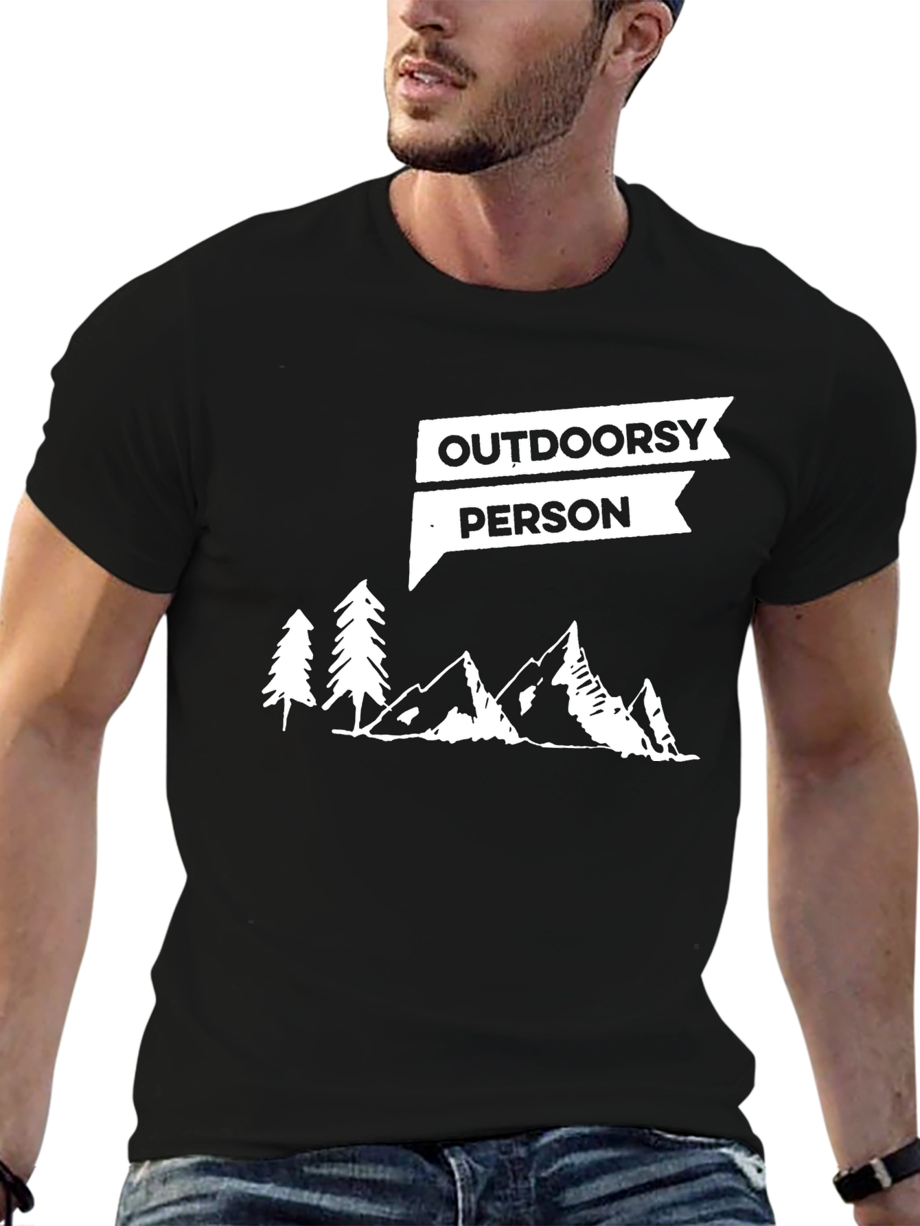 Outdoorsy Person T-Shirt - Nature Adventure Tee