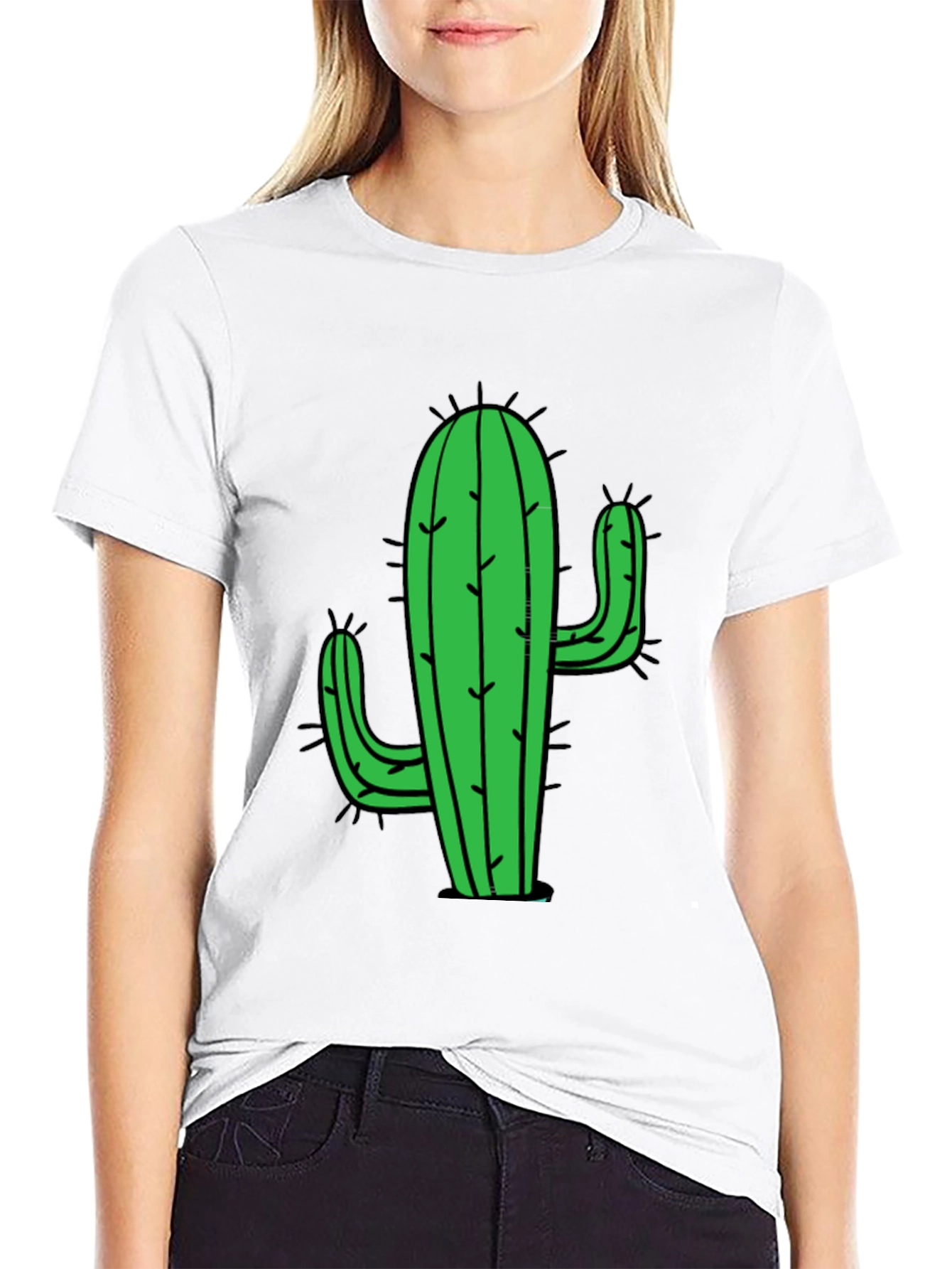 Cactus Graphic Tee - Stylish Desert Plant Shirt
