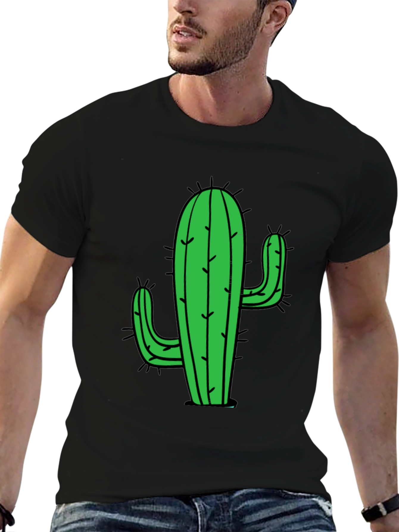 Cactus Graphic Tee - Stylish Desert Plant Shirt