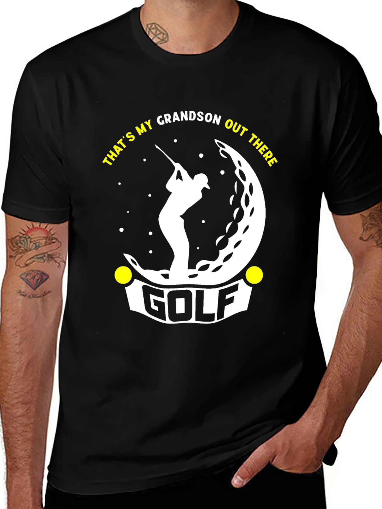Thats My Grandson Out There Golf T-Shirt