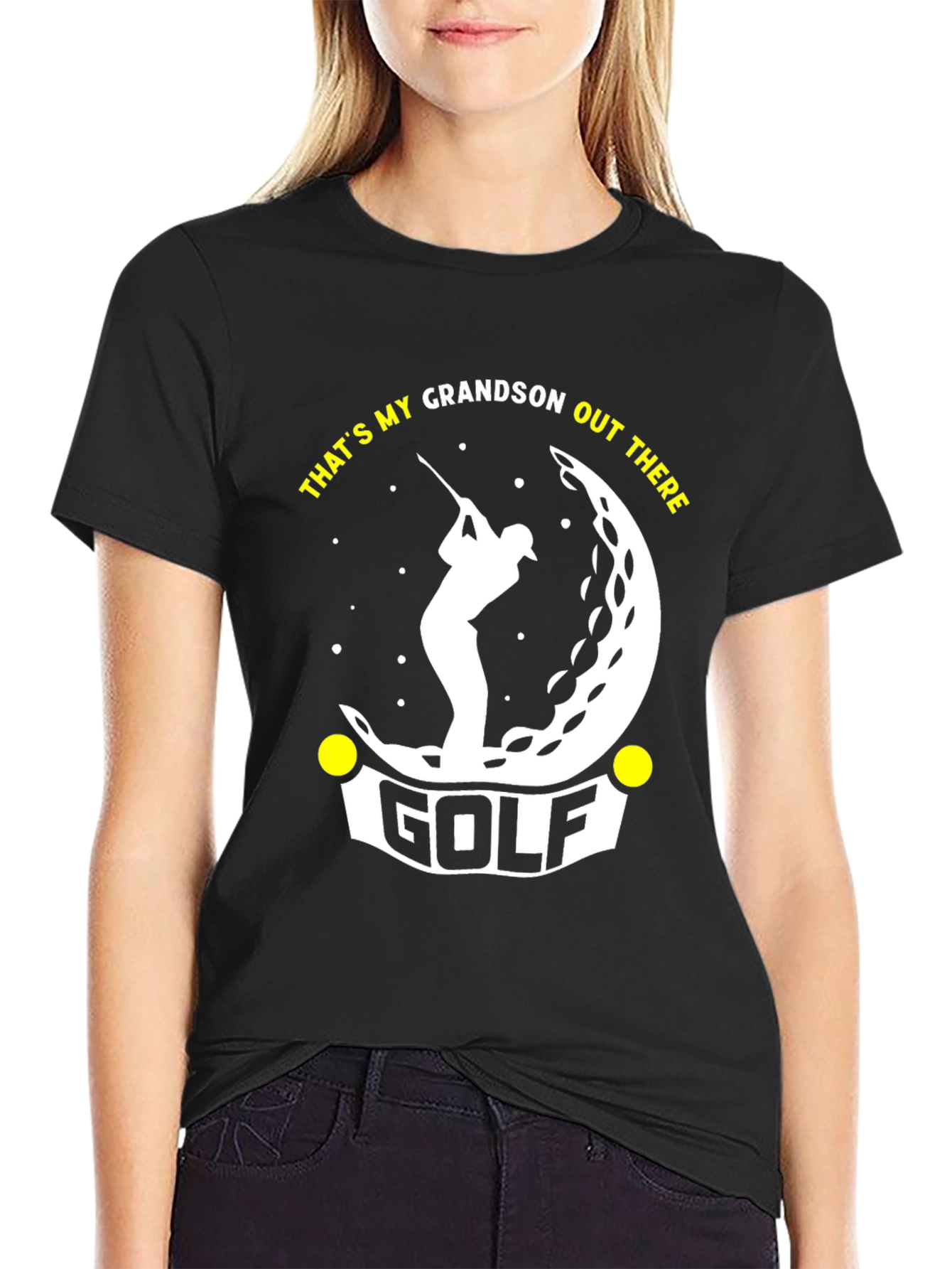 Thats My Grandson Out There Golf T-Shirt