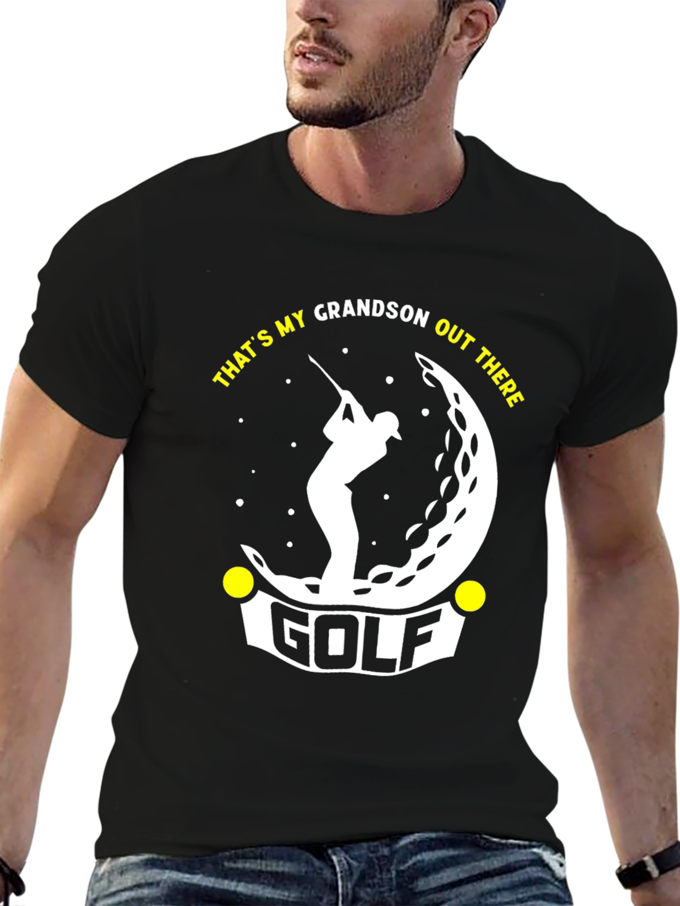 Thats My Grandson Out There Golf T-Shirt