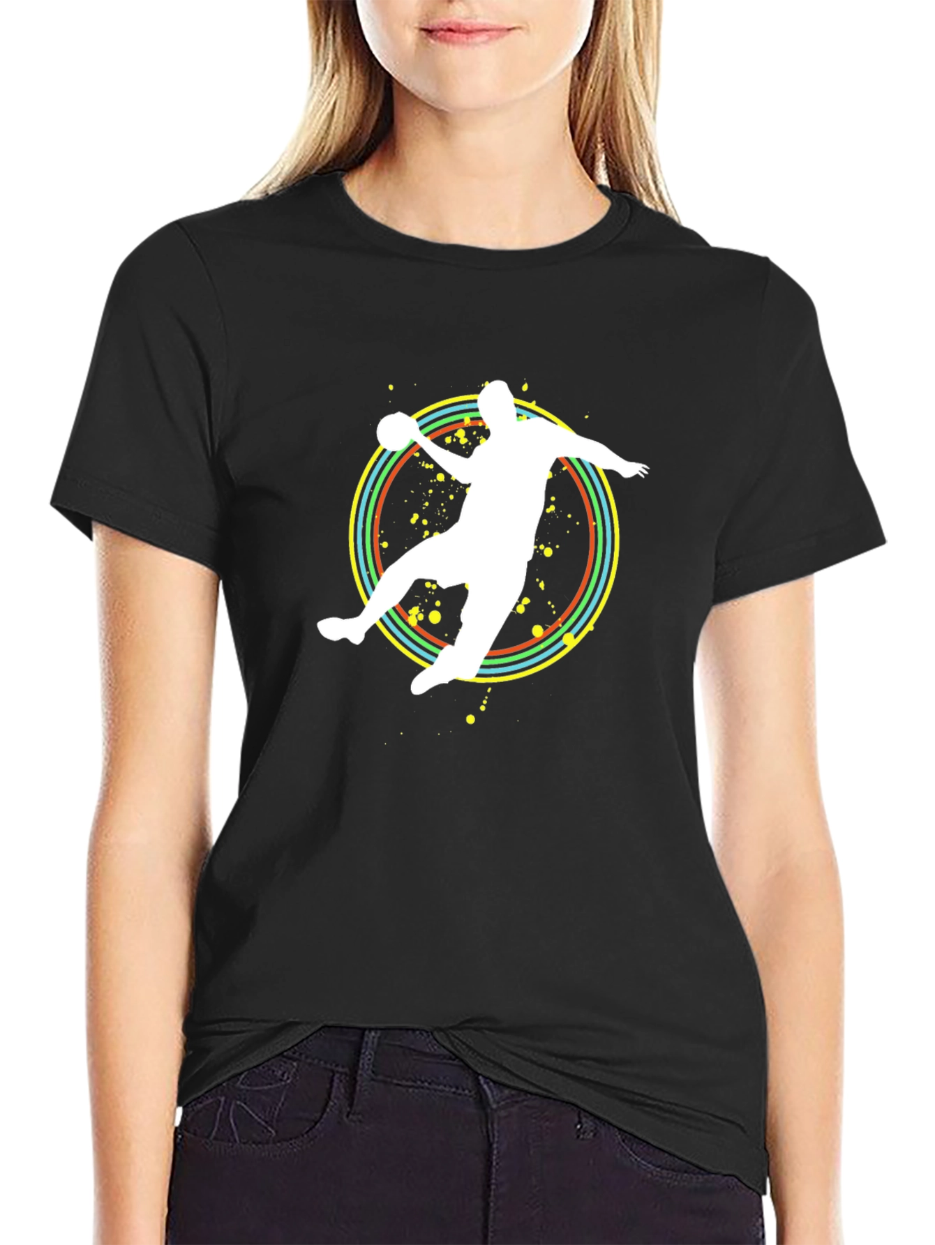 Handball Player Graphic Tee