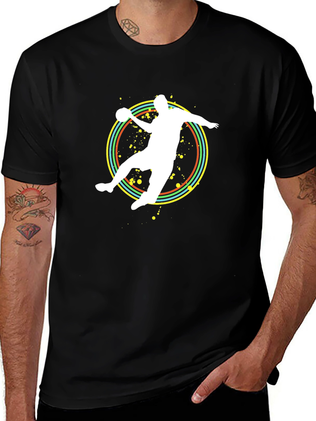Handball Player Graphic Tee
