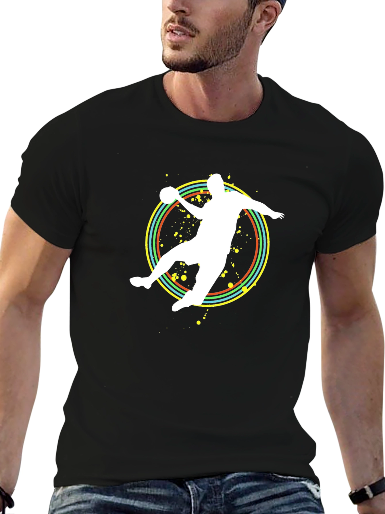 Handball Player Graphic Tee