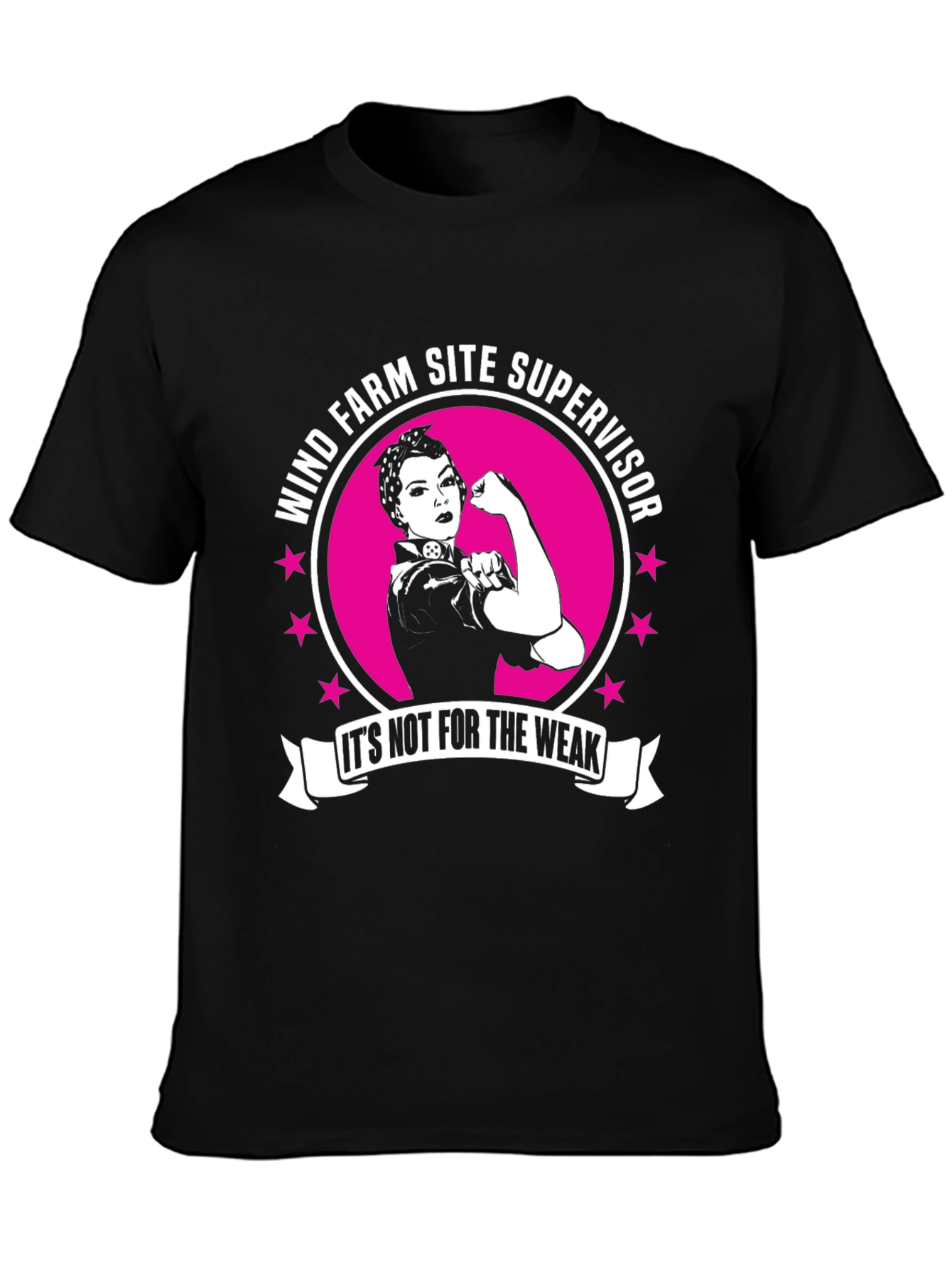 Wind Farm Site Supervisor Strong Woman T-Shirt