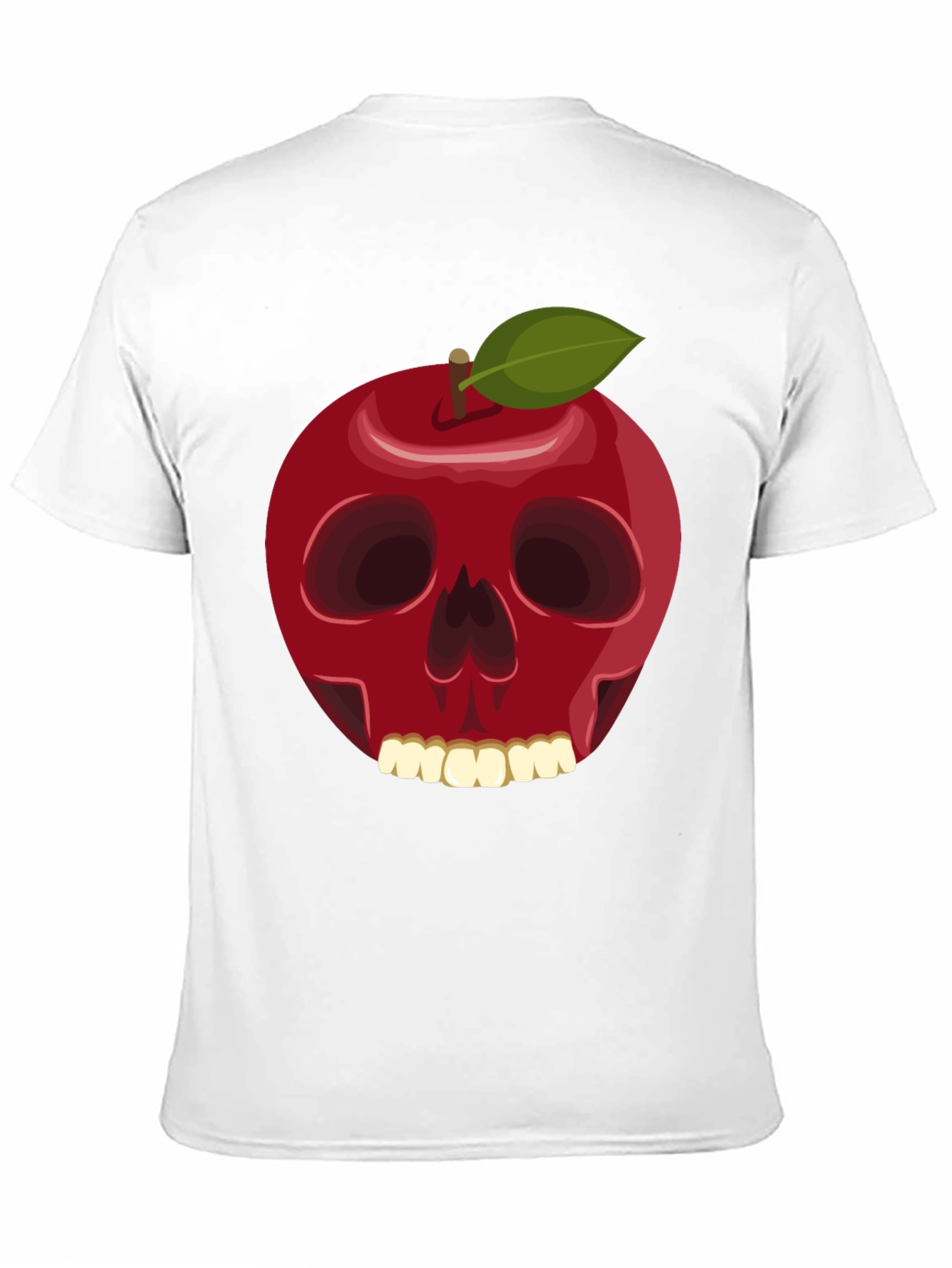 Apple Skull Graphic T-Shirt - Dark Humor Tee