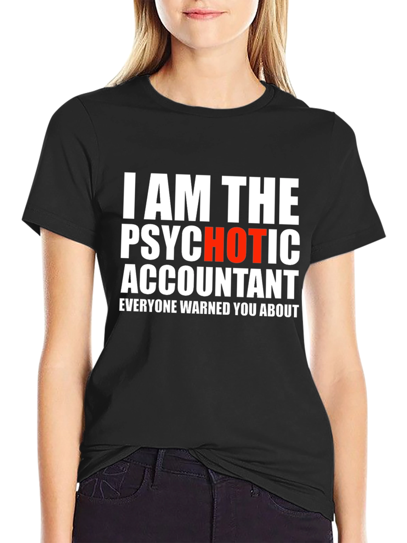 Psychotic Accountant Graphic Tee - Novelty Humor T-Shirt