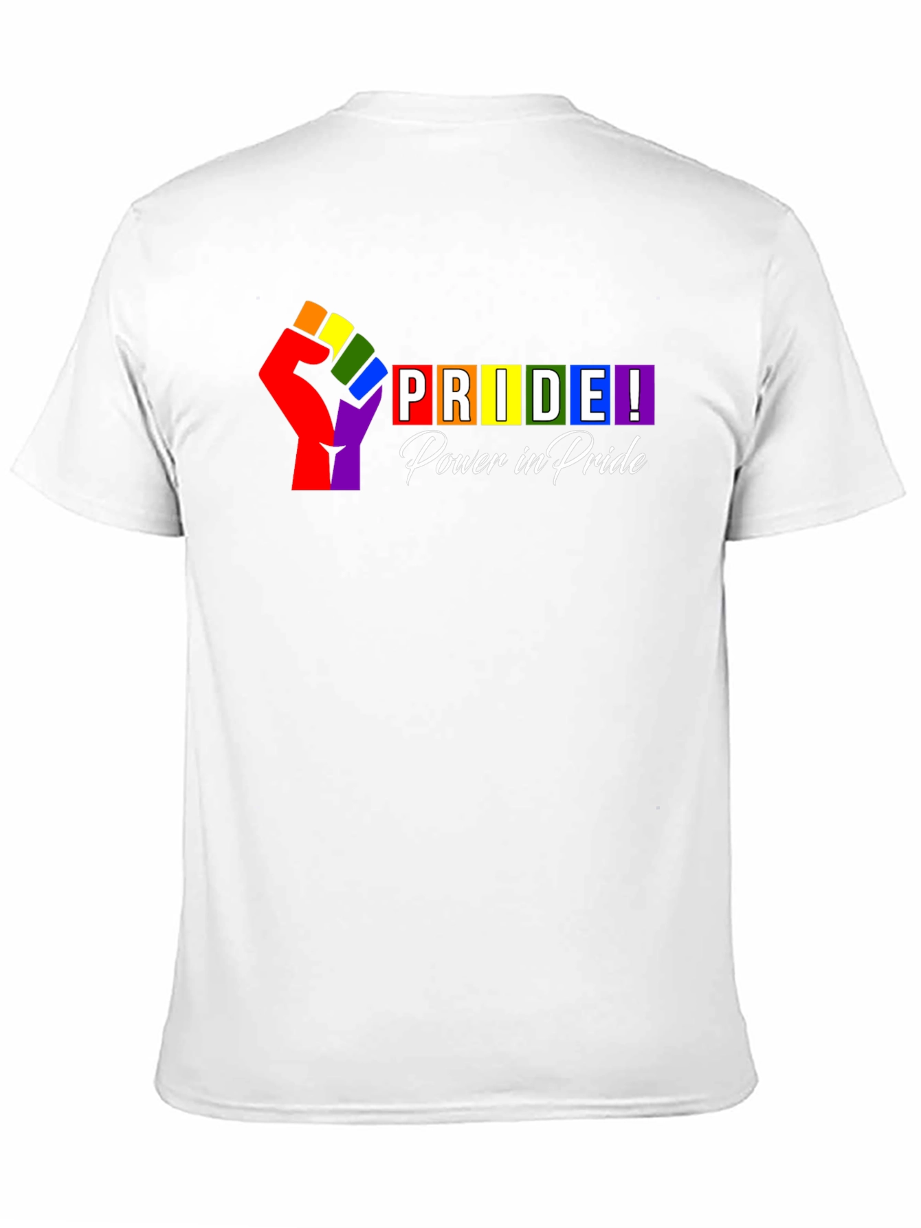 Pride Power T-Shirt - Rainbow Fist