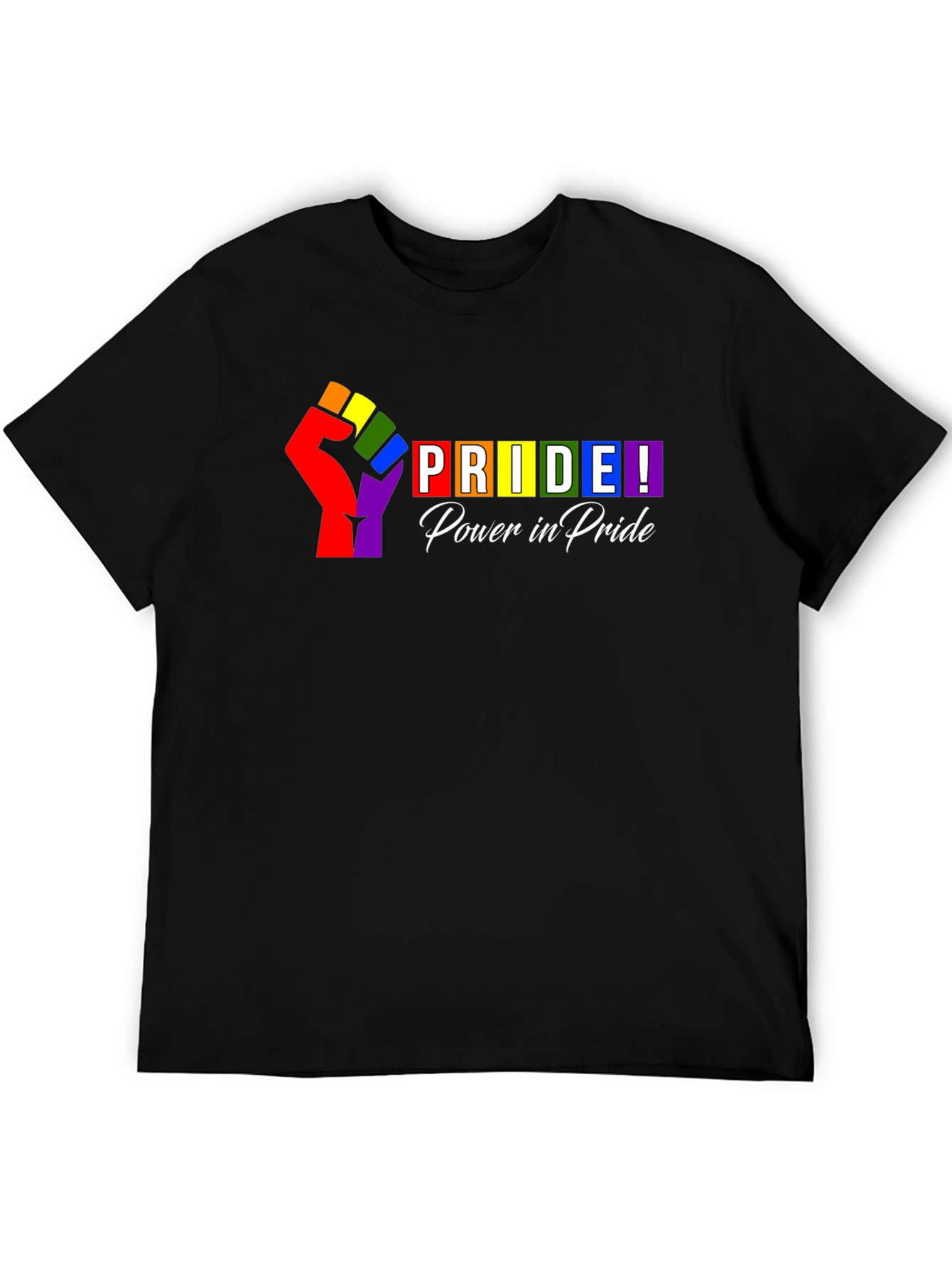 Pride Power T-Shirt - Rainbow Fist