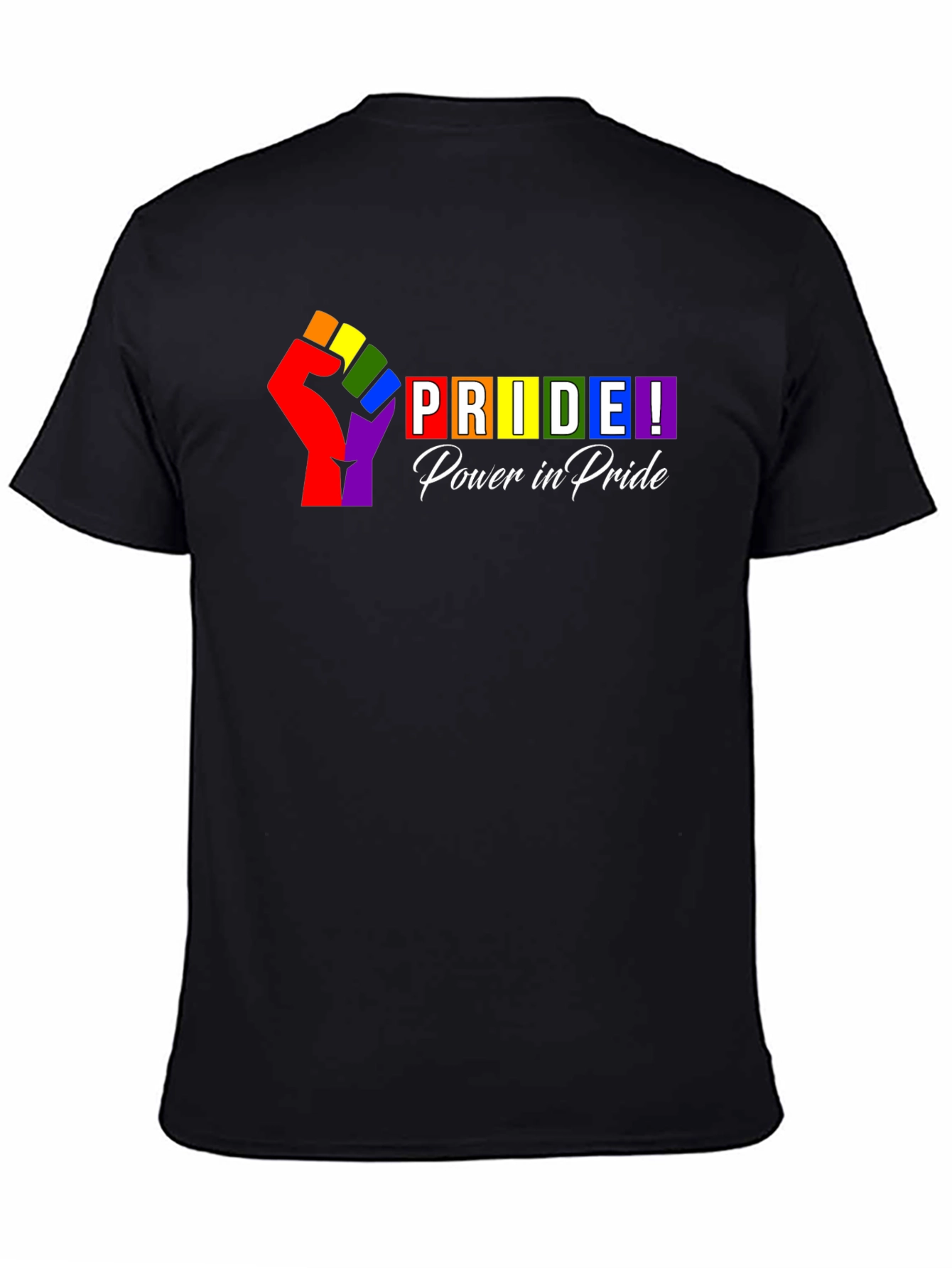 Pride Power T-Shirt - Rainbow Fist