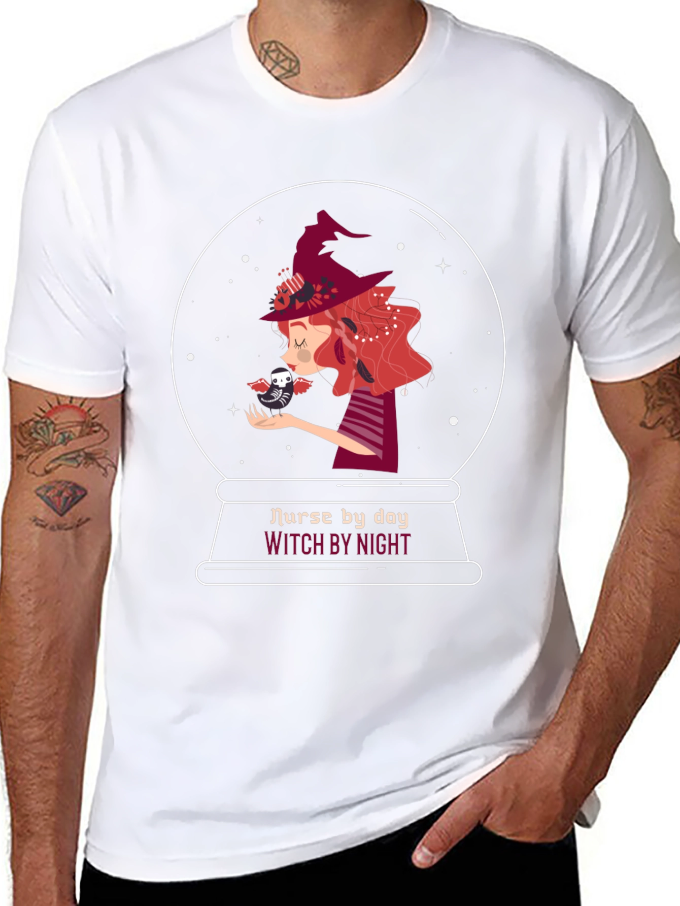 Nurse by Day Witch by Night T-Shirt
