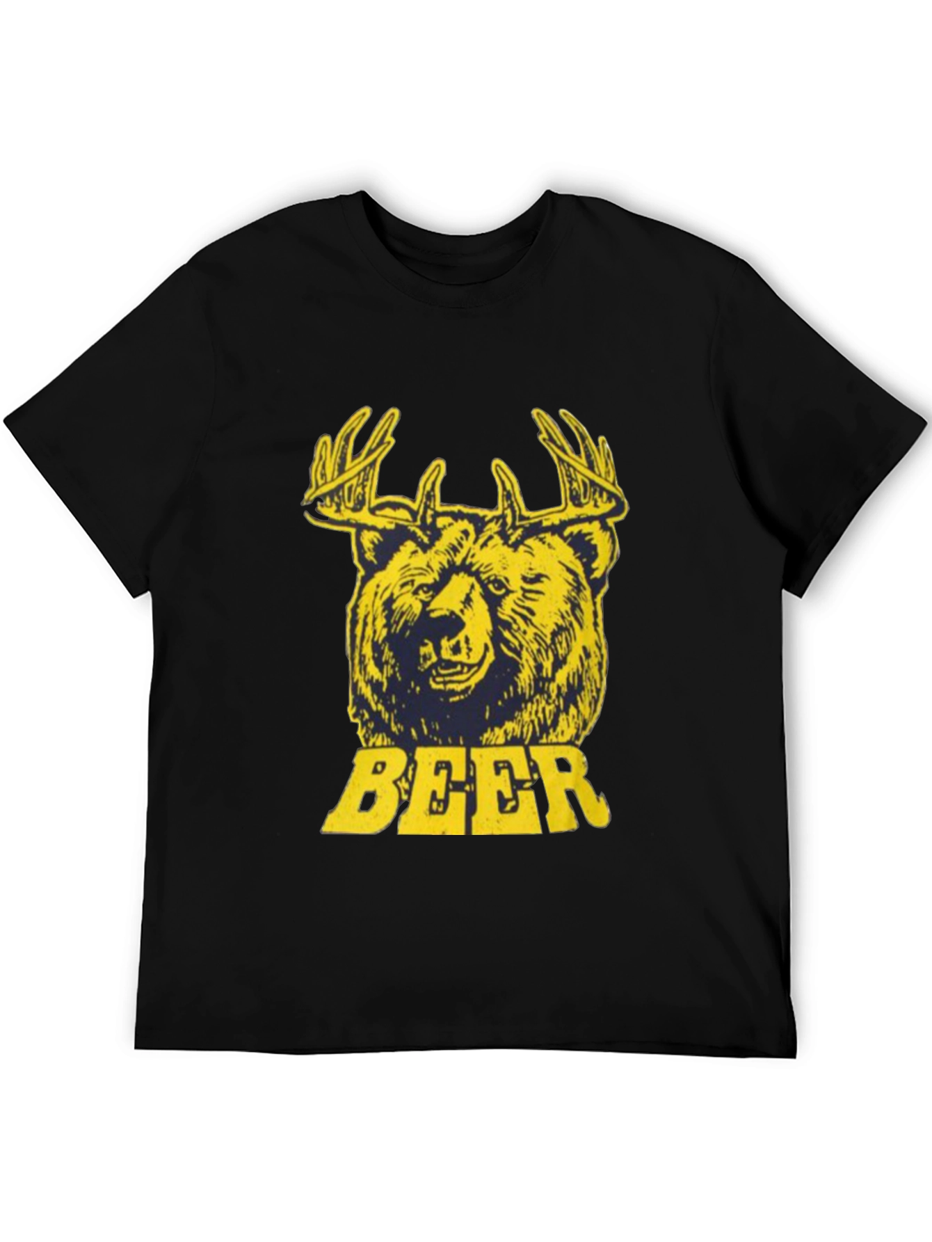 Bear Deer Beer Graphic T-Shirt