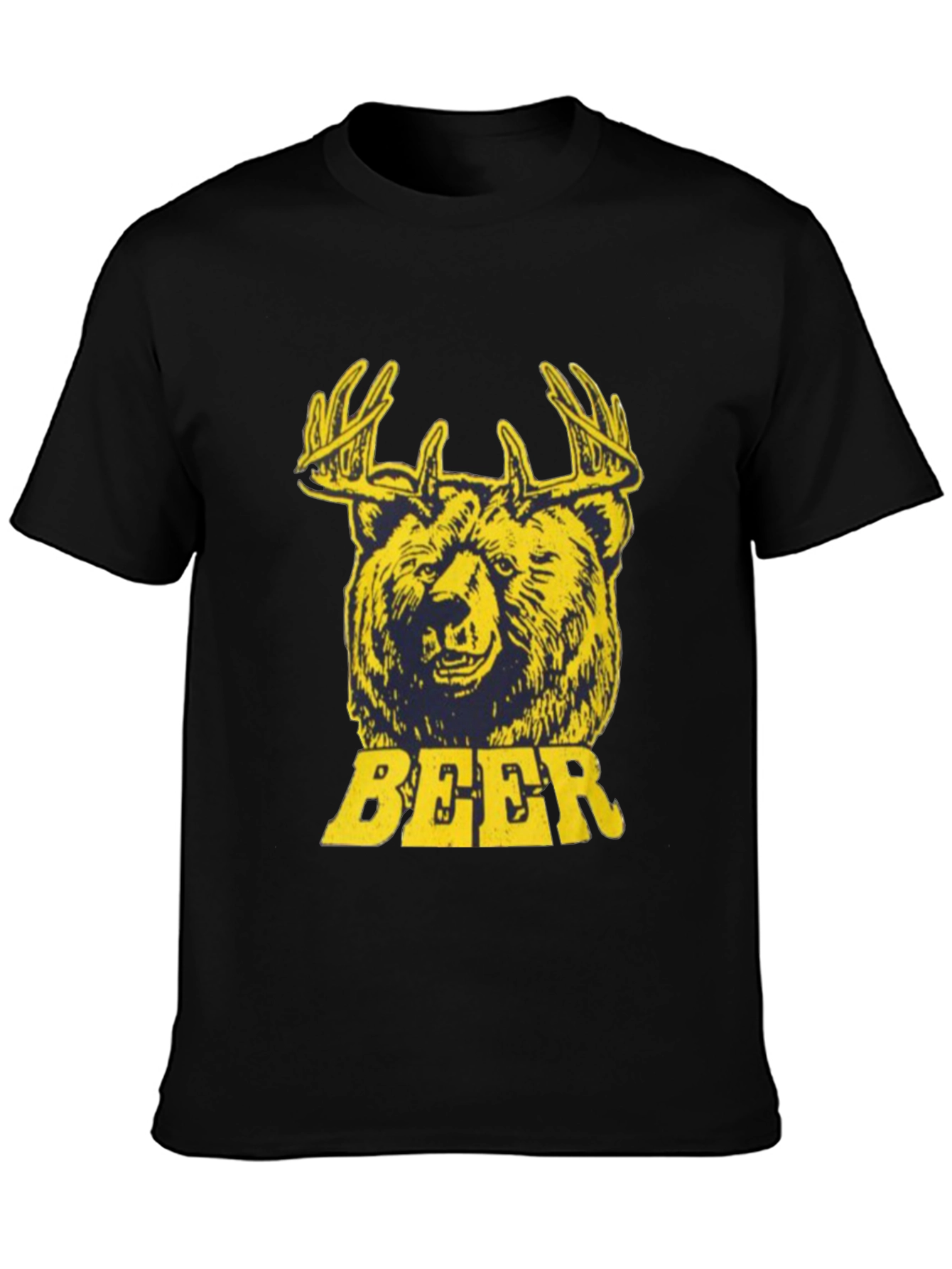 Bear Deer Beer Graphic T-Shirt