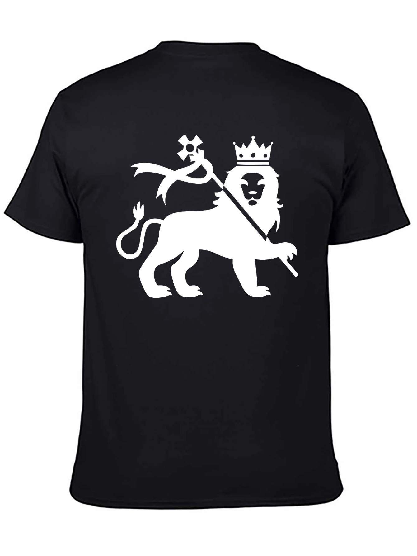 Lion Crown Graphic T-Shirt - Black